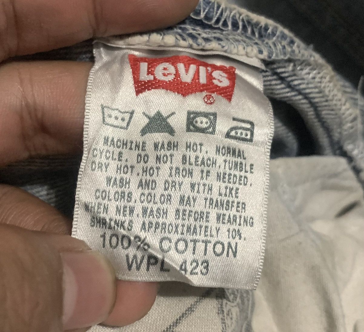 Levi's Vintage 90s Levis 501 Straight Leg Faded Blue Jeans Size US 34 / EU 50 - 9 Thumbnail