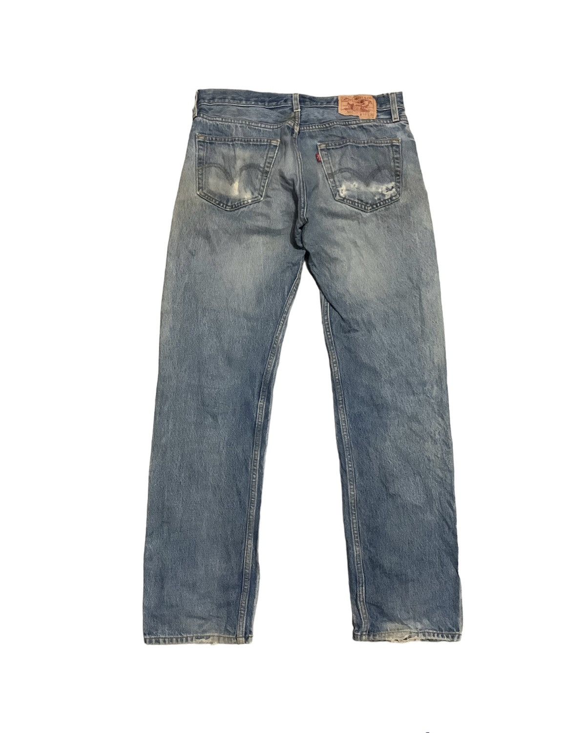 Levi's Vintage 90s Levis 501 Straight Leg Faded Blue Jeans Size US 34 / EU 50 - 4 Thumbnail