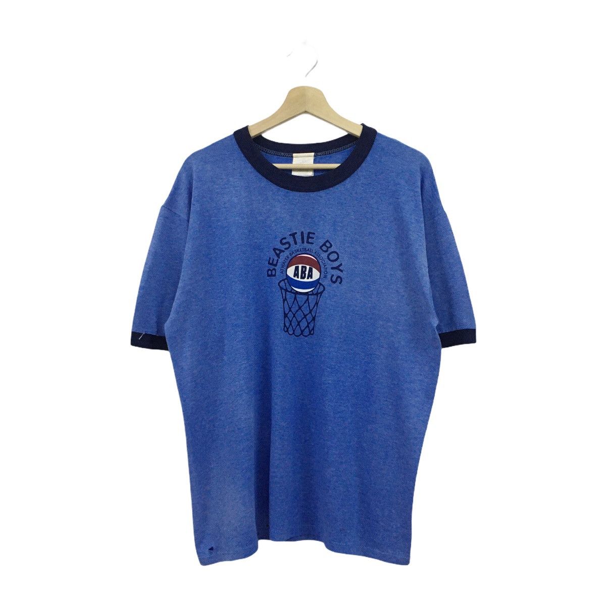 Rap Tees × Vintage Rare Vintage 1994 Beastie Boys ABA Basketball Ringer Tee Size US L / EU 52-54 / 3 - 1 Thumbnail