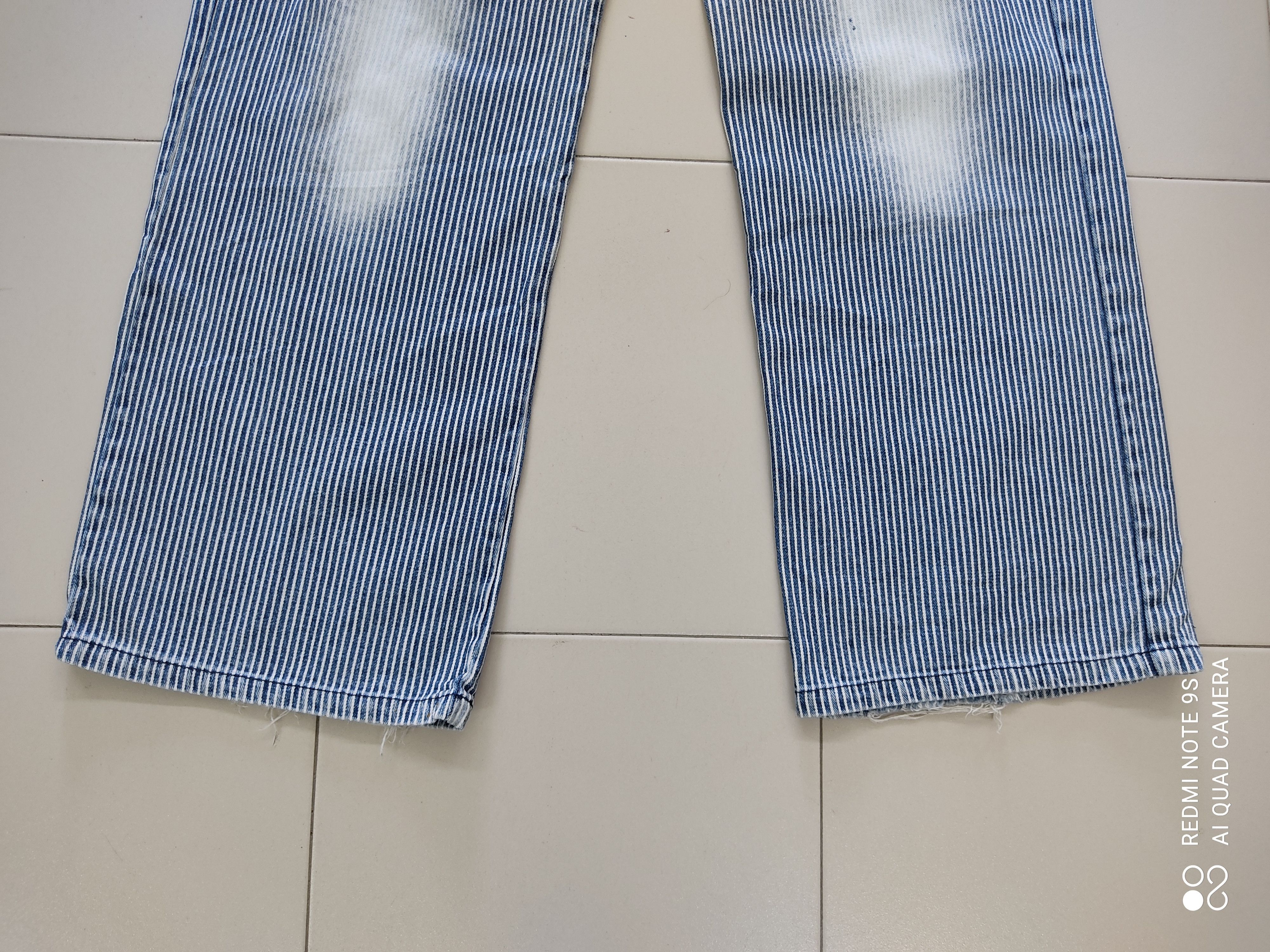 Japanese Brand Blue Stripe Multipocket Utility Cargo Pants Size US 31 - 4 Thumbnail