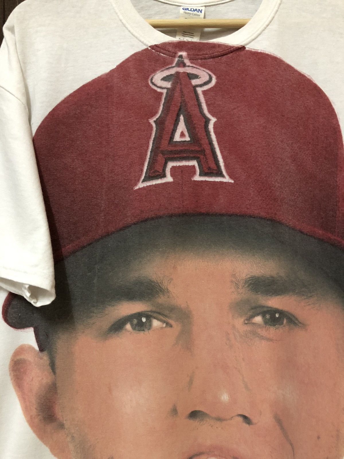 Vintage Vintage Mike Trout LA Angels Megaprint Promotion Tee Shirt Size US XL / EU 56 / 4 - 3 Thumbnail
