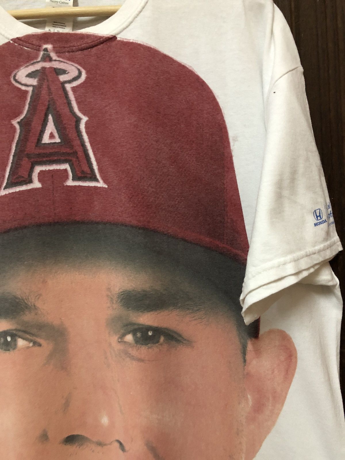 Vintage Vintage Mike Trout LA Angels Megaprint Promotion Tee Shirt Size US XL / EU 56 / 4 - 4 Thumbnail