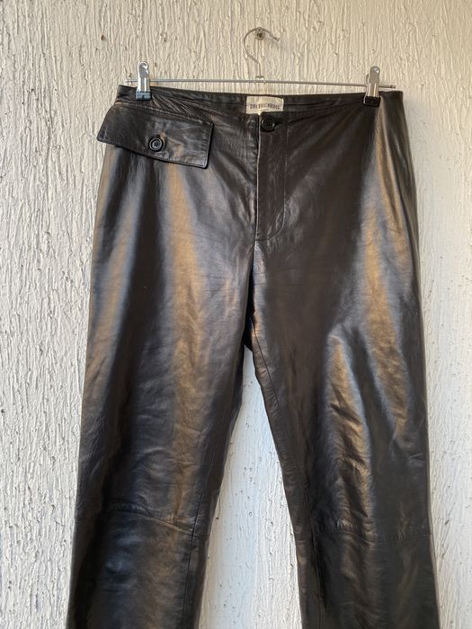 Dirk Bikkembergs vintage leather pant | Grailed