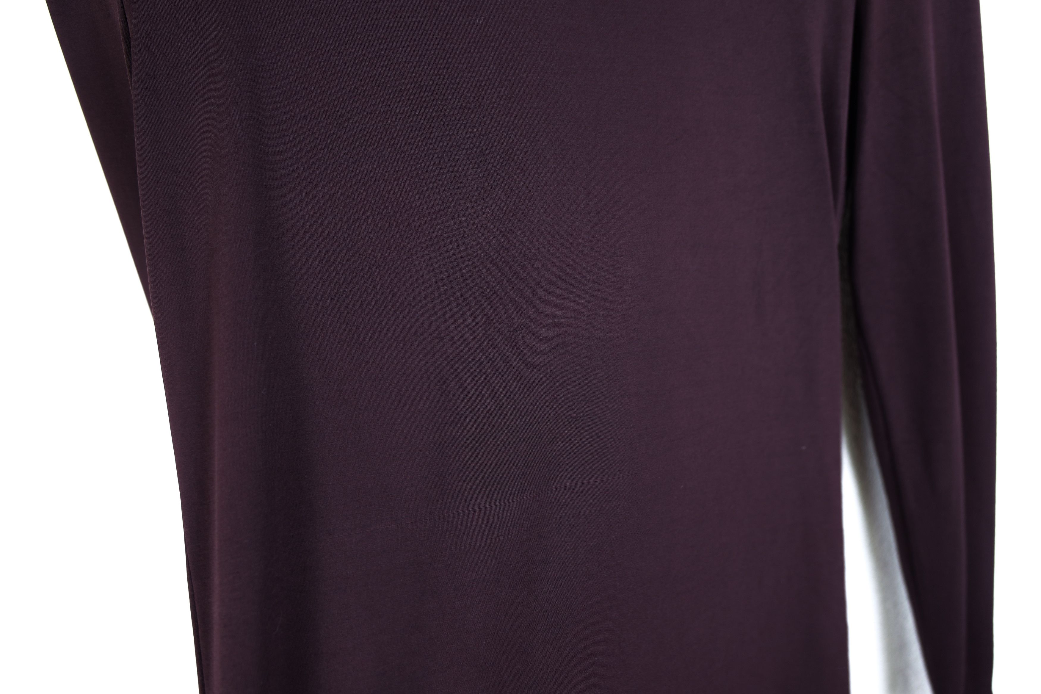 Issey Miyake Vintage Issey Miyake Dark Burgundy Long Sleeve T-shirt Tee Size M / US 6-8 / IT 42-44 - 5 Thumbnail