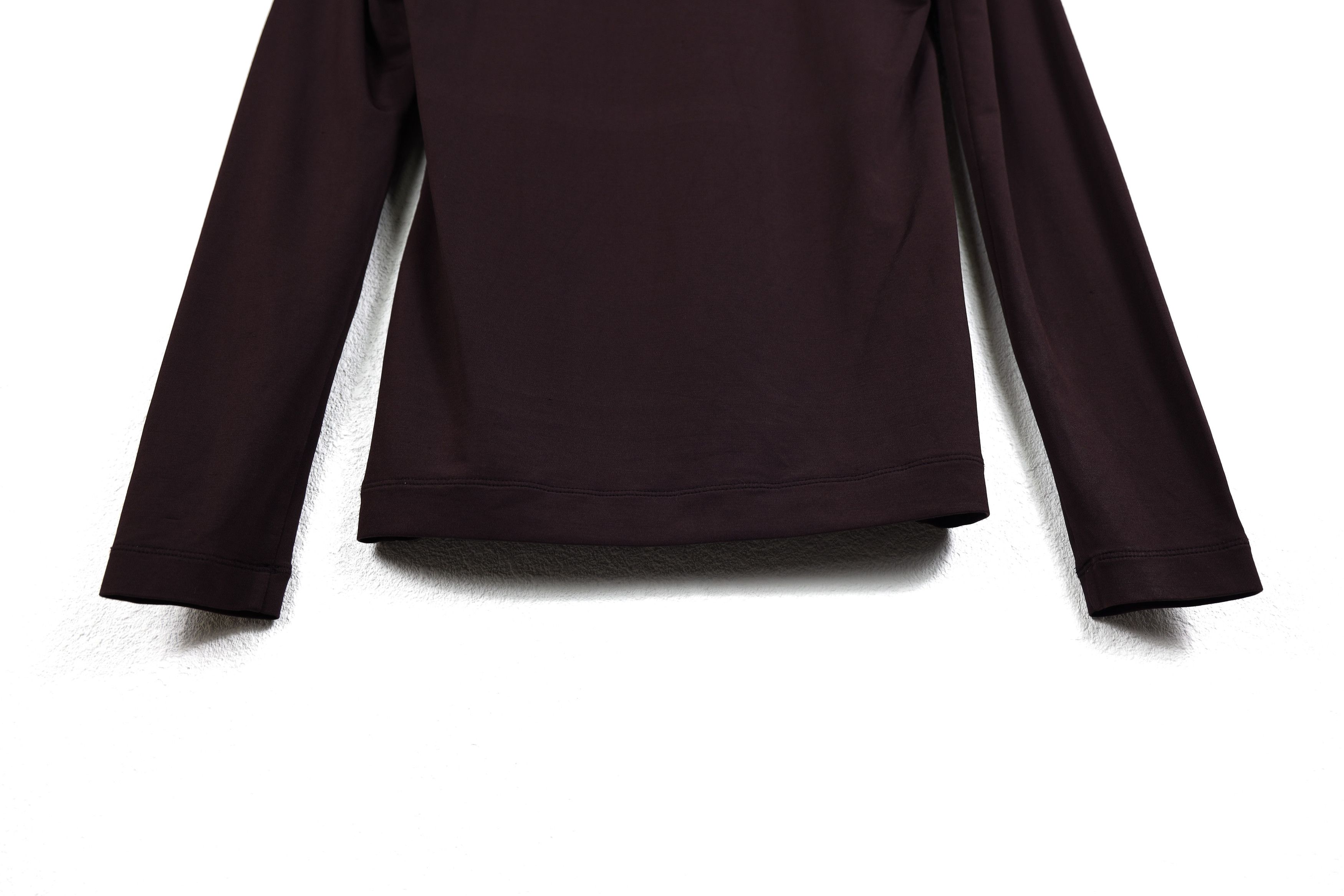 Issey Miyake Vintage Issey Miyake Dark Burgundy Long Sleeve T-shirt Tee Size M / US 6-8 / IT 42-44 - 10 Thumbnail