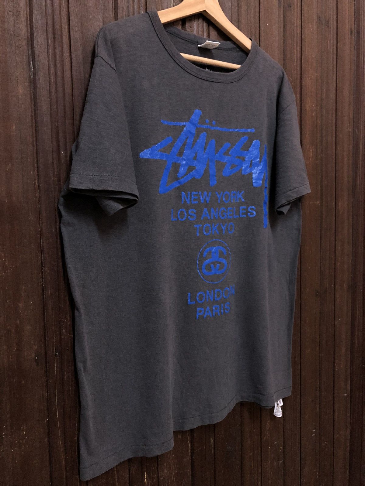 Champion × Stussy × Vintage Vintage Stussy X Champion Spellout Very Rare Tee Shirt Size US XL / EU 56 / 4 - 6 Thumbnail