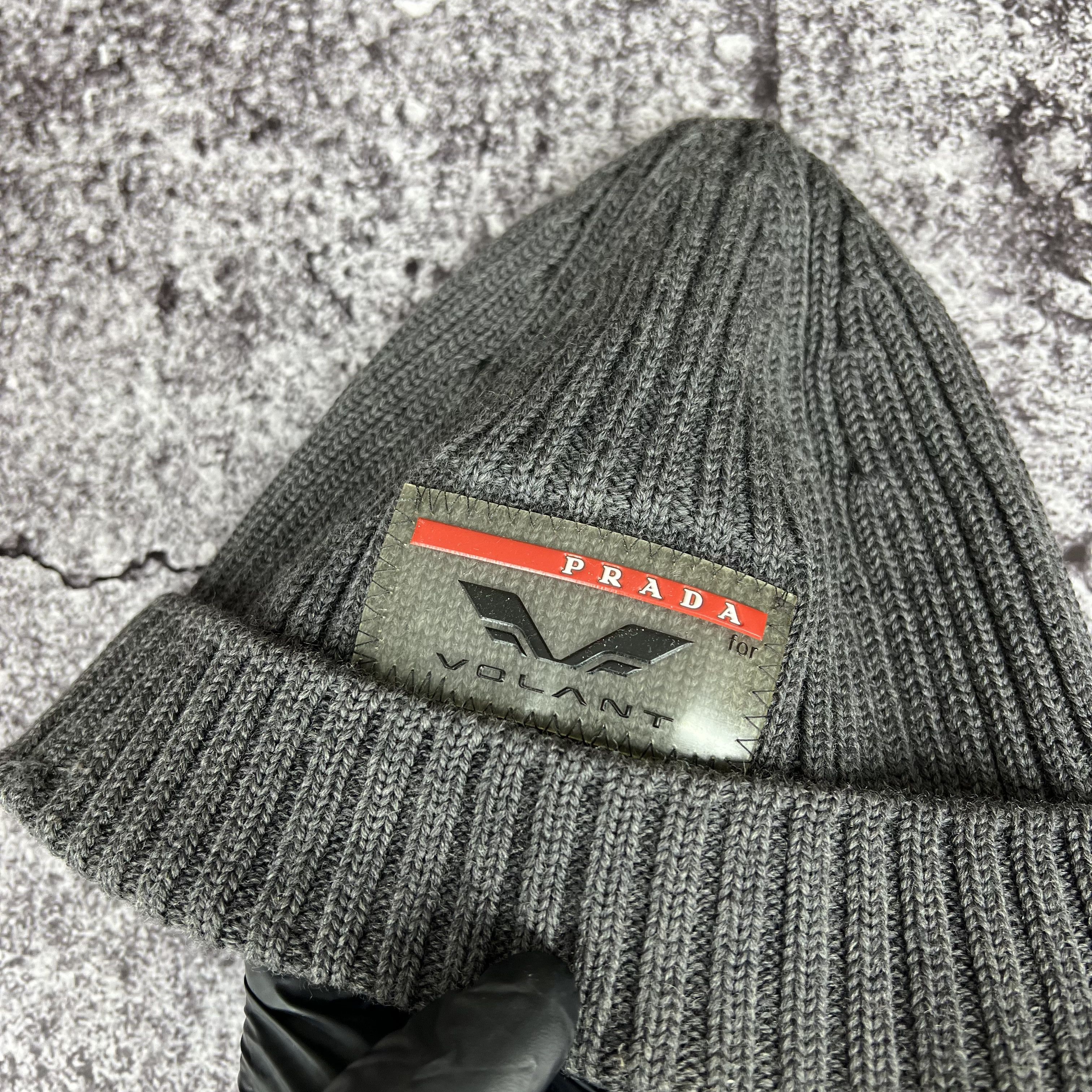 Prada Prada Volant Ski Beanie Big Logo Size One Size Size ONE SIZE - 5 Thumbnail