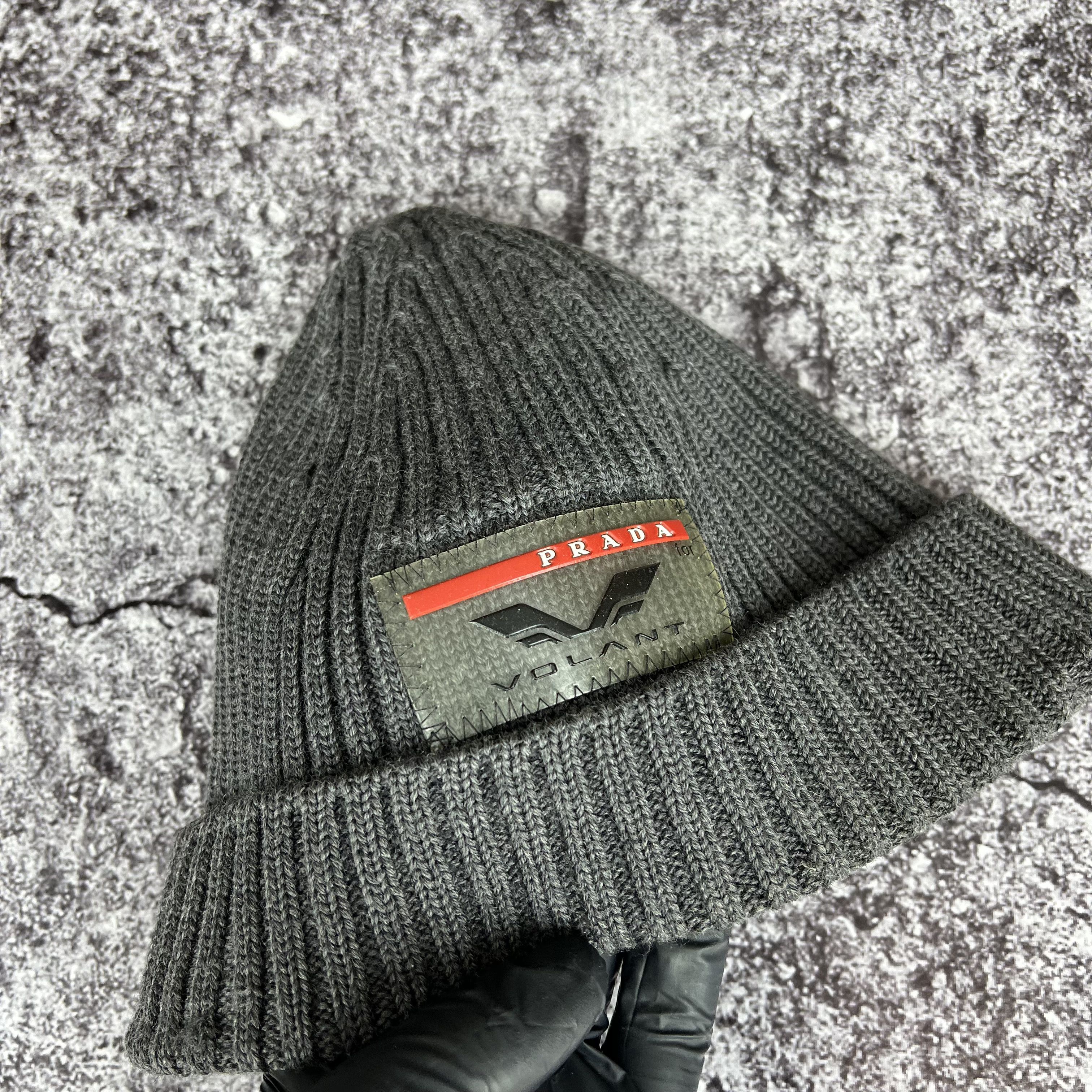 Prada Prada Volant Ski Beanie Big Logo Size One Size Size ONE SIZE - 1 Thumbnail
