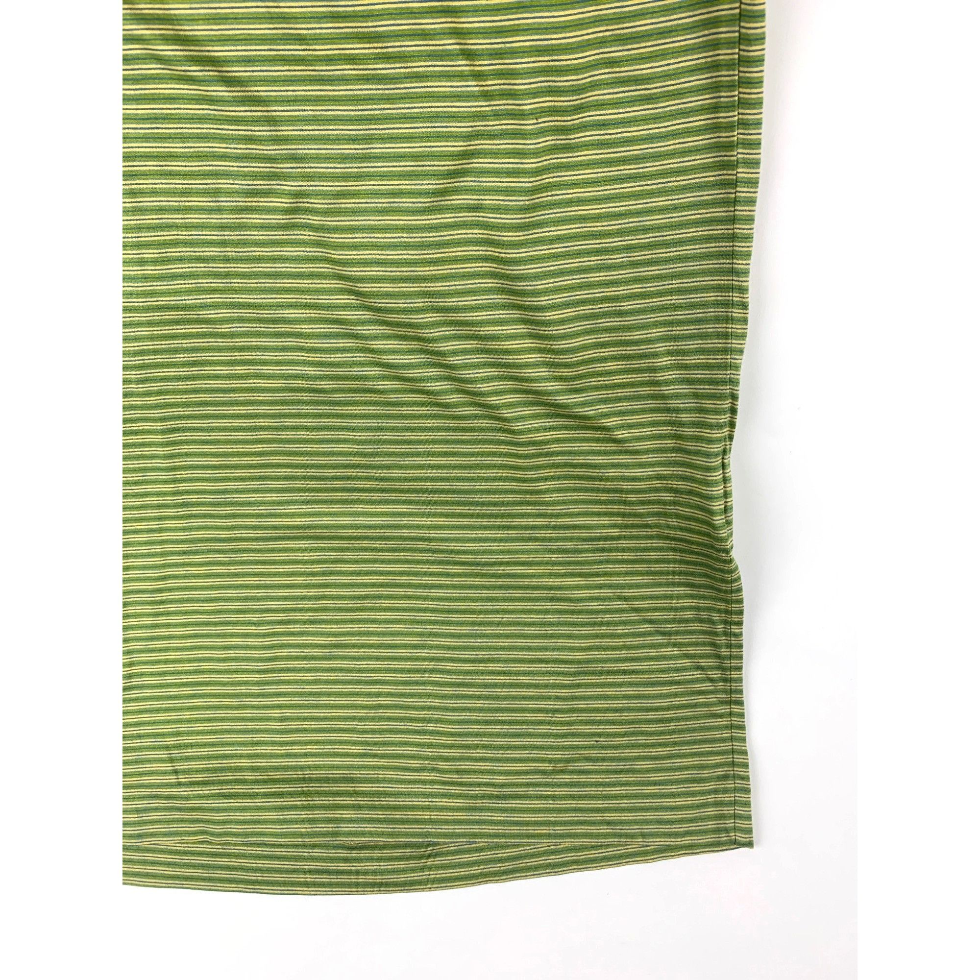 Jeff Rose Jeff Rose Mens Green & Yellow Mercerized Cotton Polo Shirt Size US XL / EU 56 / 4 - 9 Thumbnail