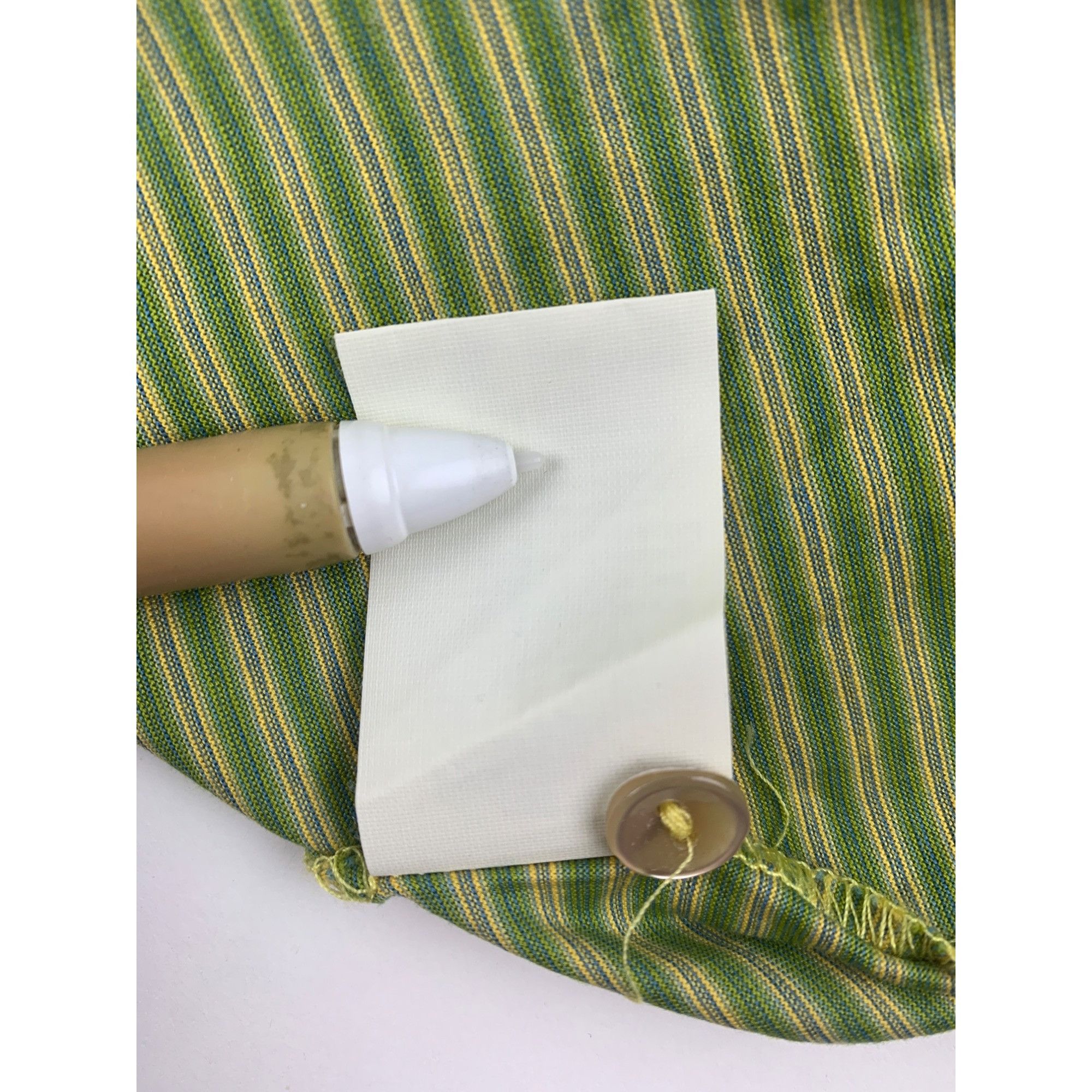 Jeff Rose Jeff Rose Mens Green & Yellow Mercerized Cotton Polo Shirt Size US XL / EU 56 / 4 - 11 Thumbnail