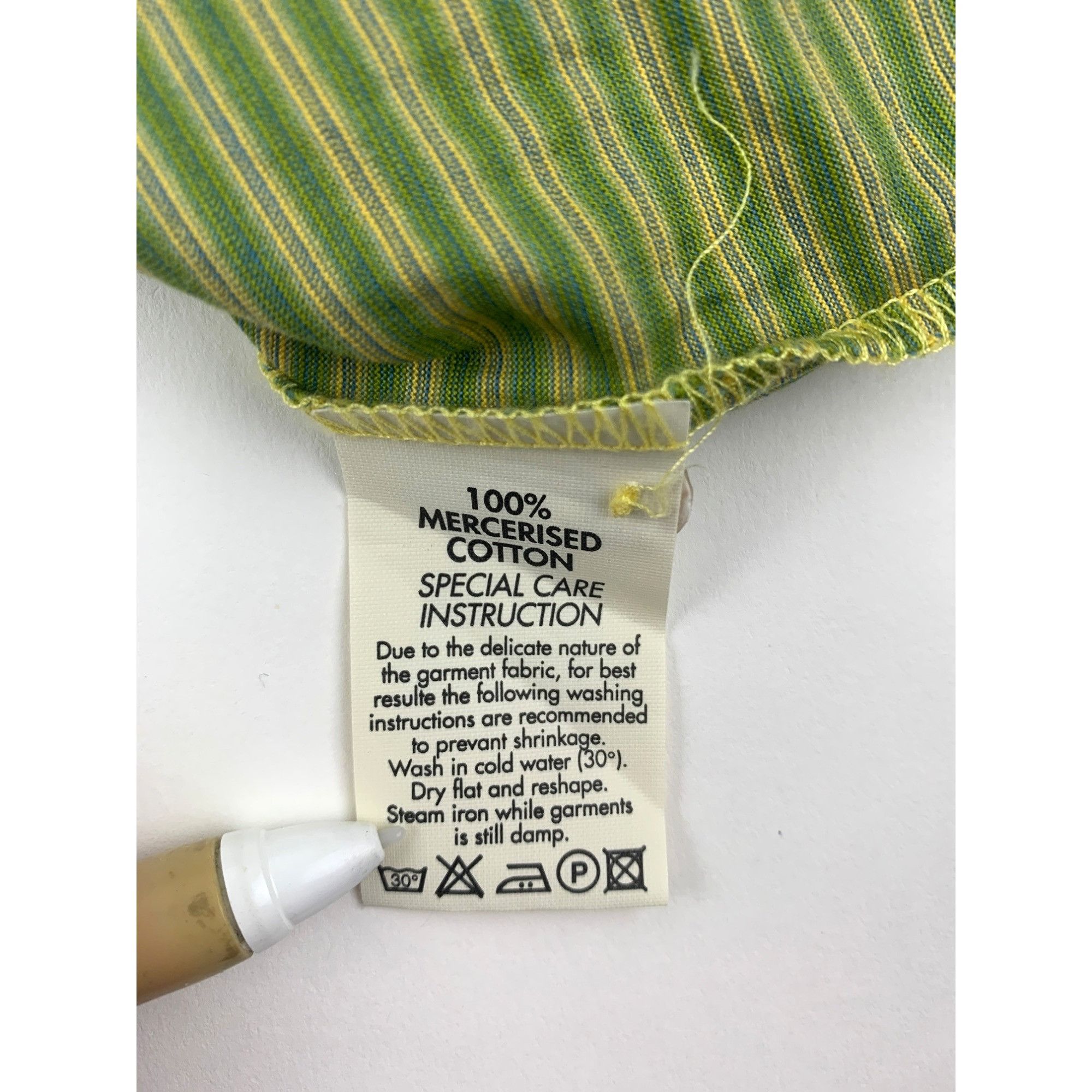 Jeff Rose Jeff Rose Mens Green & Yellow Mercerized Cotton Polo Shirt Size US XL / EU 56 / 4 - 10 Thumbnail