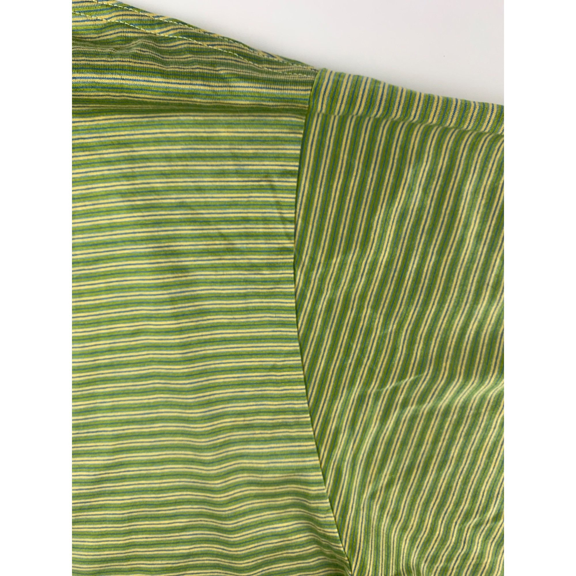 Jeff Rose Jeff Rose Mens Green & Yellow Mercerized Cotton Polo Shirt Size US XL / EU 56 / 4 - 7 Thumbnail