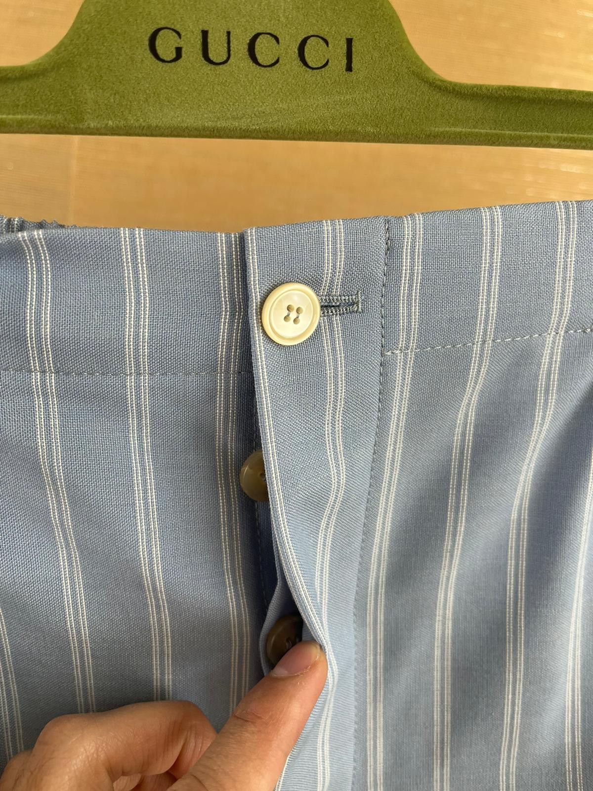 Gucci Wool & Mohair Blend Shorts in Light Blue Size US 30 / EU 46 - 4 Thumbnail