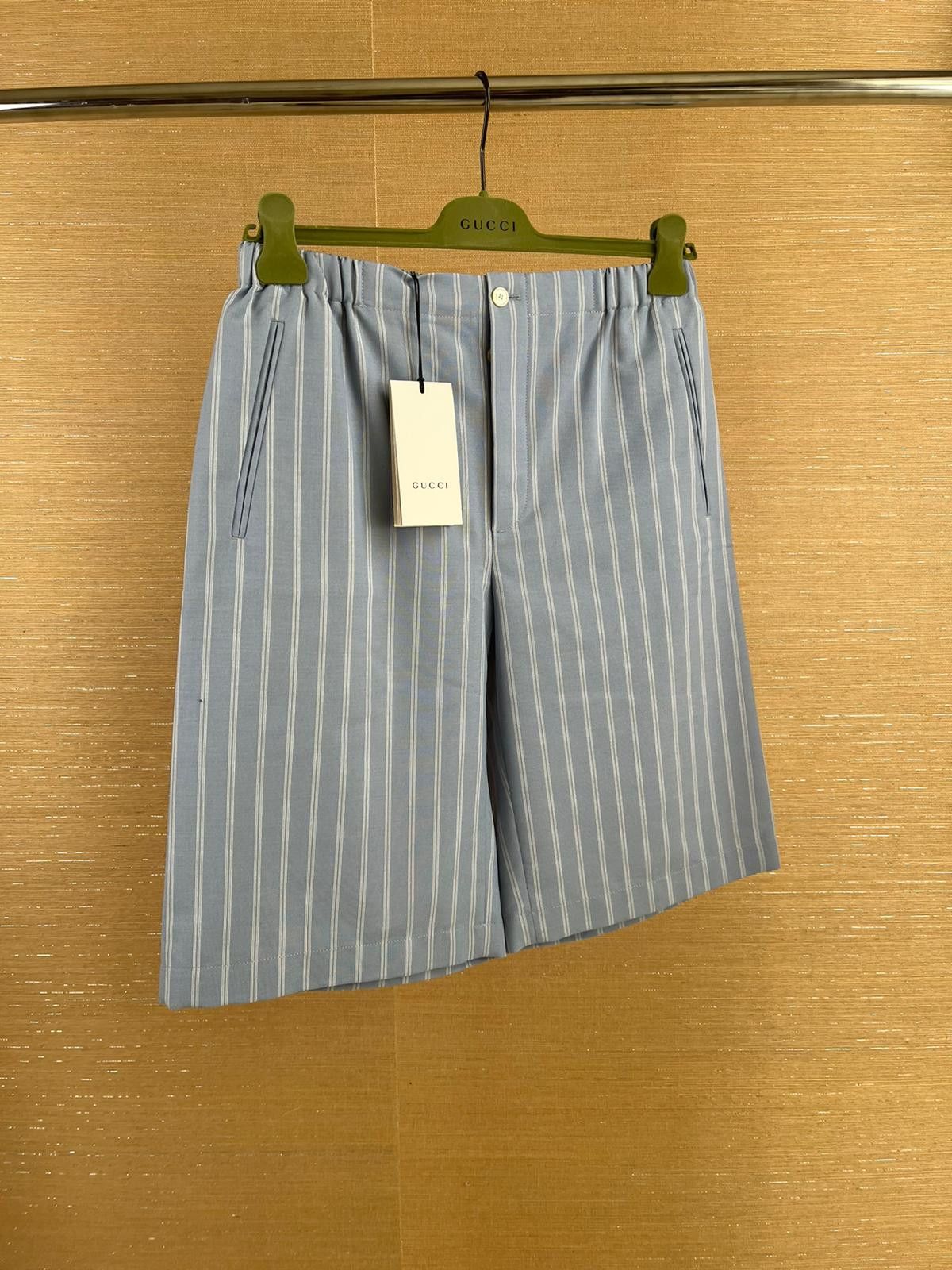 Gucci Wool & Mohair Blend Shorts in Light Blue Size US 30 / EU 46 - 6 Thumbnail