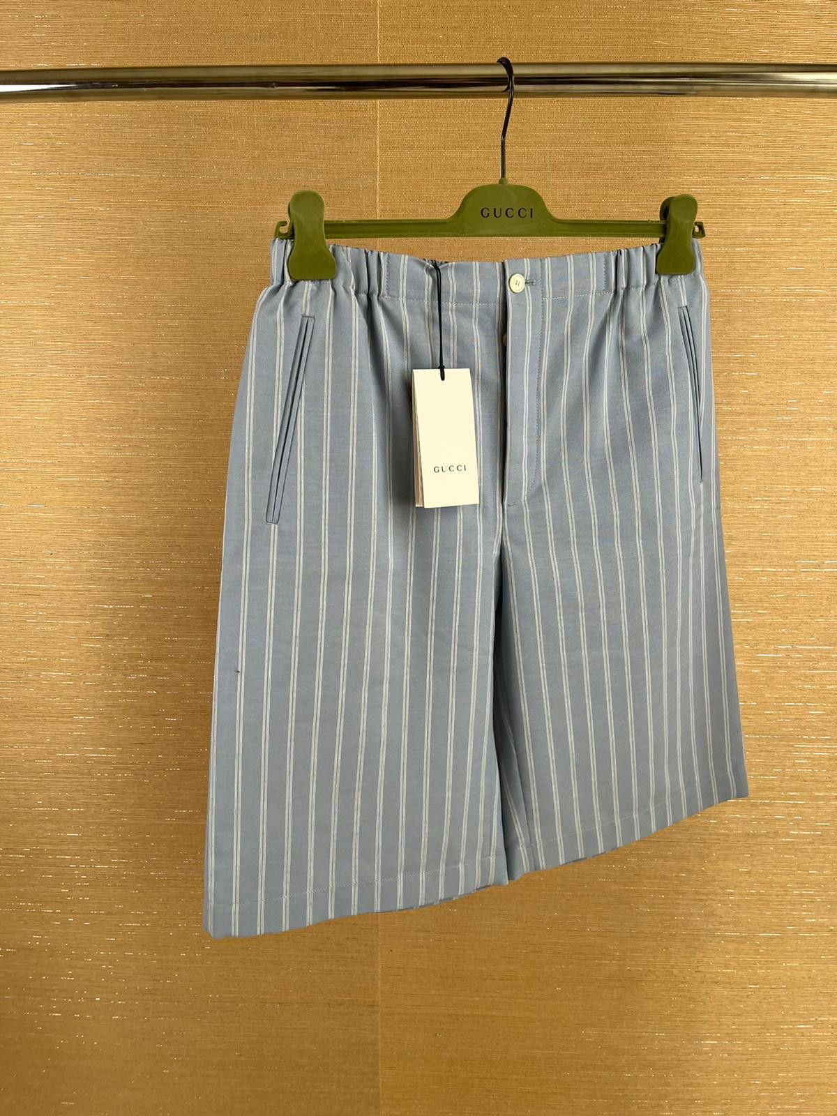 Gucci Wool & Mohair Blend Shorts in Light Blue Size US 30 / EU 46 - 2 Thumbnail