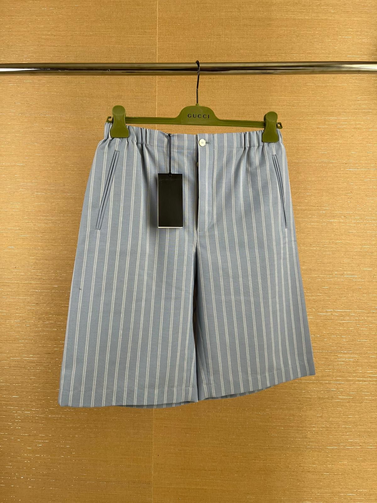Gucci Wool & Mohair Blend Shorts in Light Blue Size US 30 / EU 46 - 12 Thumbnail