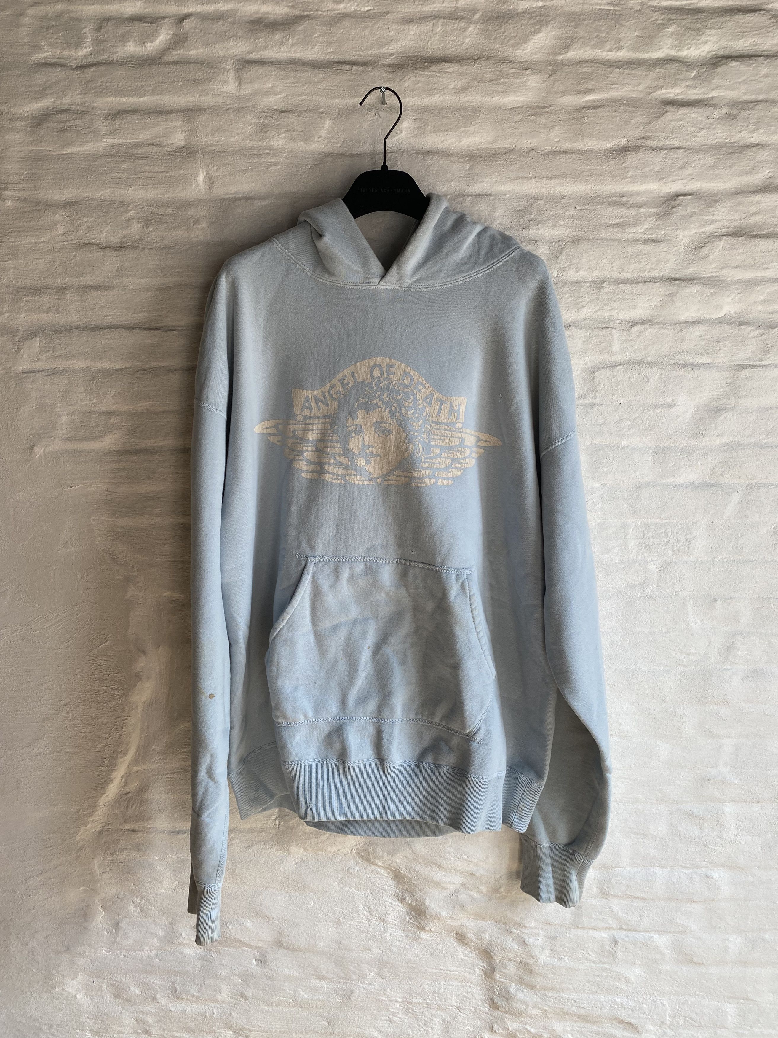 image of Saint Michael Blue Saint Hoodie Size Xl, Men's