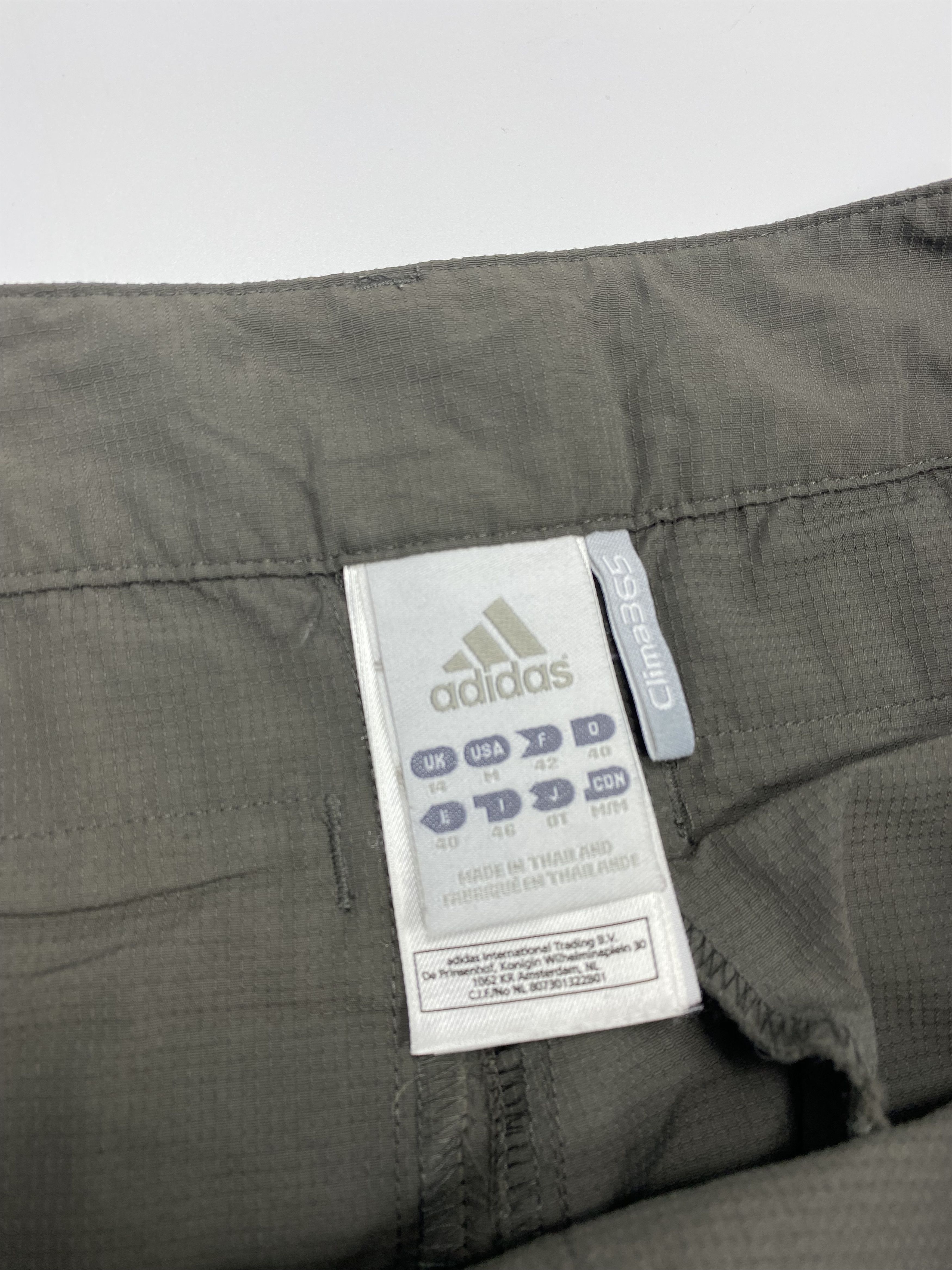 Adidas × Japanese Brand × Vintage Adidas Y2K Vintage Baggy Nylon Belted Jogger Pants Size 32" / US 10 / IT 46 - 7 Thumbnail