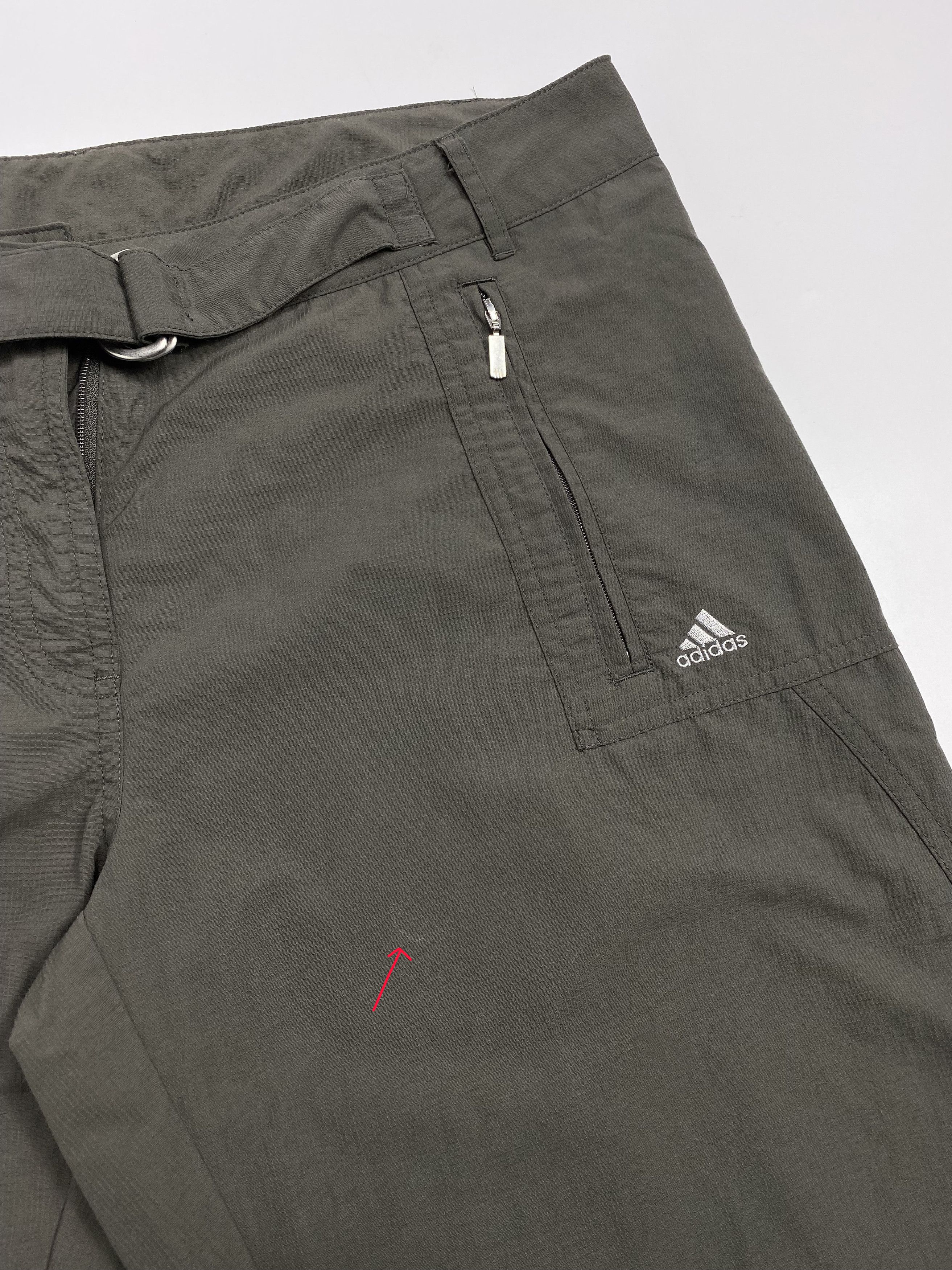 Adidas × Japanese Brand × Vintage Adidas Y2K Vintage Baggy Nylon Belted Jogger Pants Size 32" / US 10 / IT 46 - 9 Thumbnail