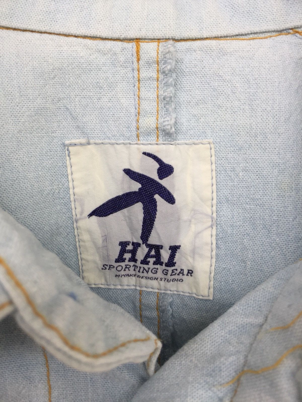 Hai Sporting Gear Issey Miyake Design Studio Light Blue Denim Jacket Size US S / EU 44-46 / 1 - 7 Thumbnail