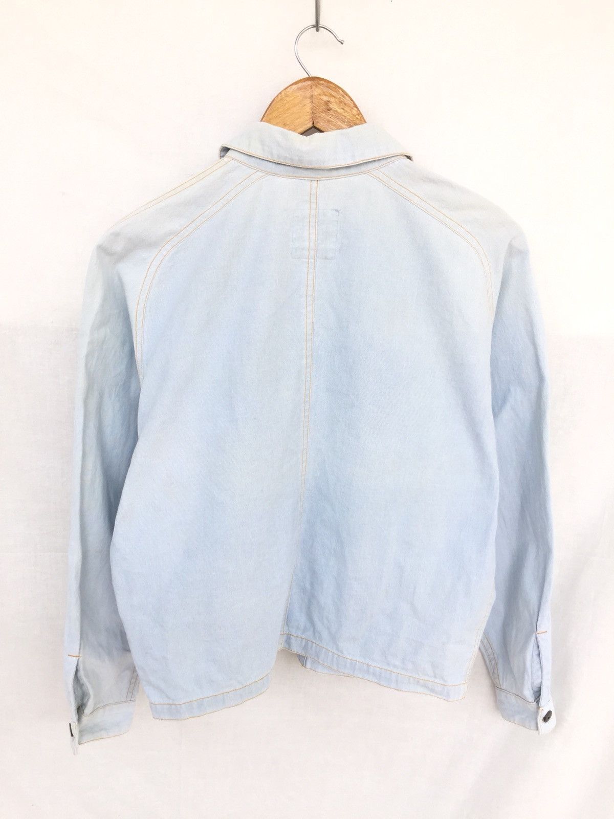 Hai Sporting Gear Issey Miyake Design Studio Light Blue Denim Jacket Size US S / EU 44-46 / 1 - 5 Thumbnail