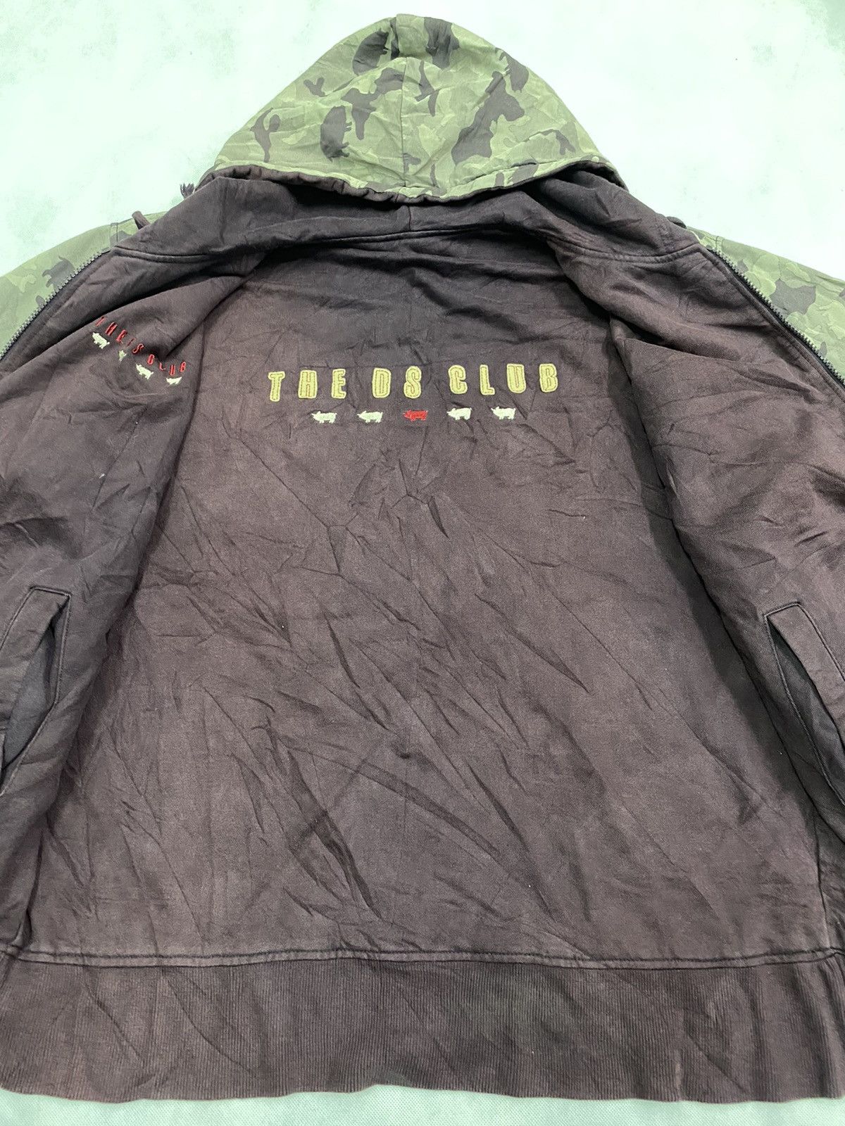 Japanese Brand × Vintage The Drug Store Club Reversible Hoodie Camo Size US L / EU 52-54 / 3 - 5 Thumbnail