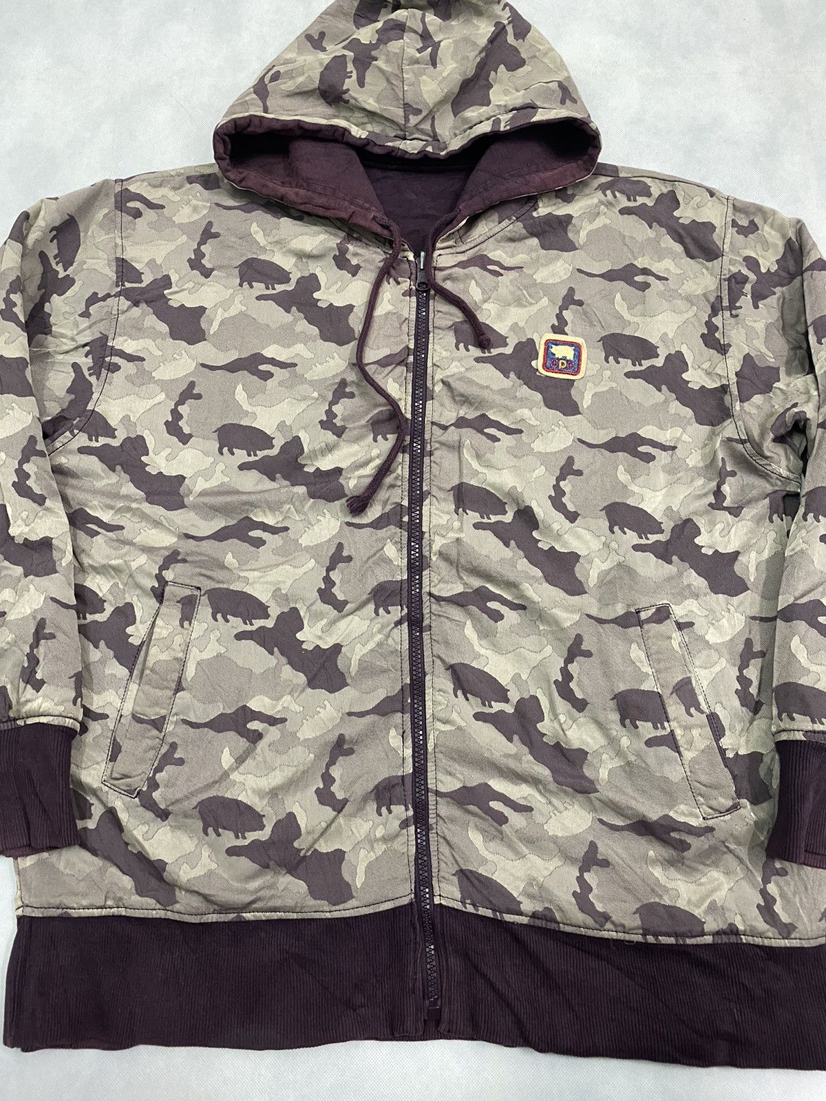 Japanese Brand × Vintage The Drug Store Club Reversible Hoodie Camo Size US L / EU 52-54 / 3 - 2 Thumbnail