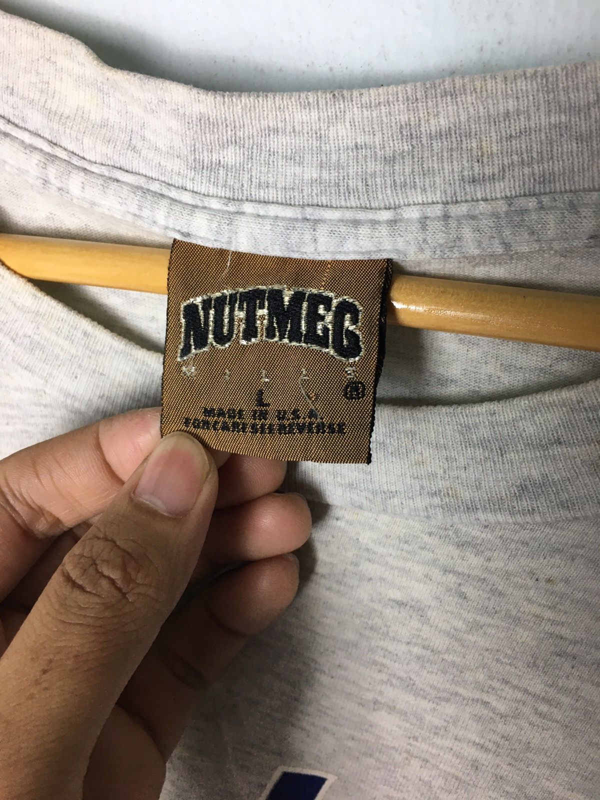 MLB × Vintage Vintage Nutmeg MLB Dodgers Nomo 16 Made In Usa Tee Shirt Size US L / EU 52-54 / 3 - 6 Thumbnail