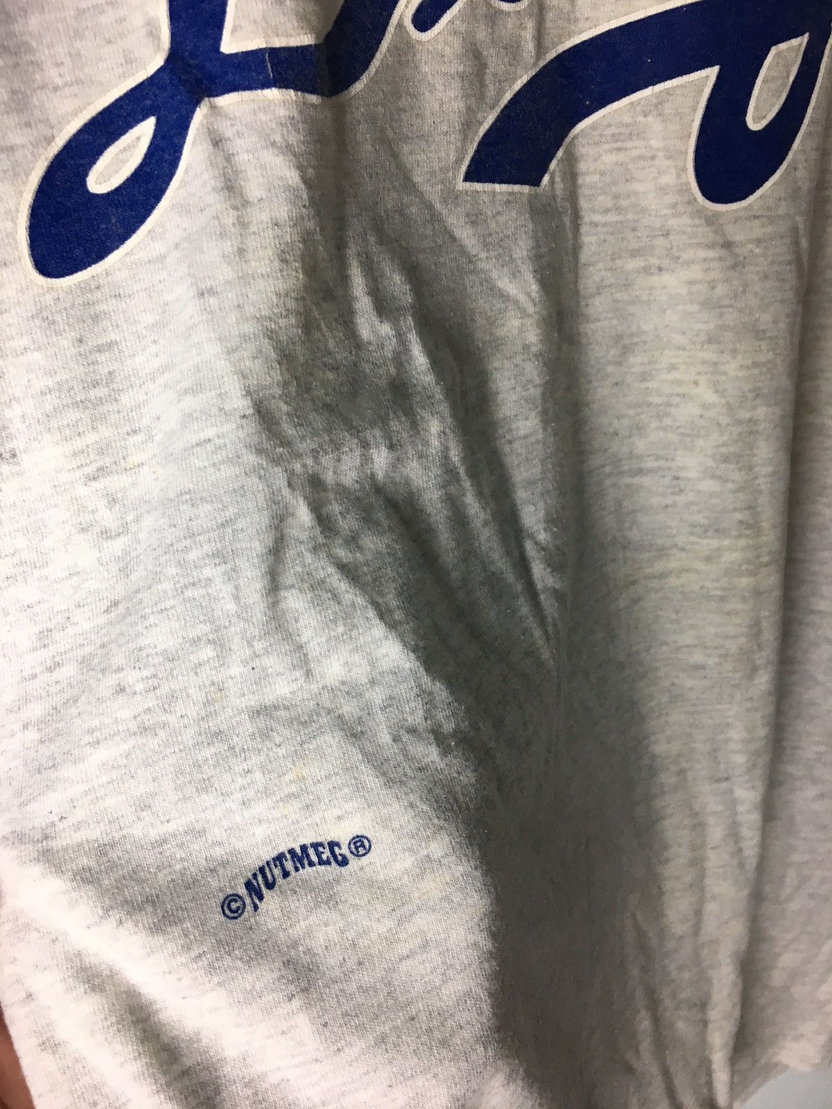 MLB × Vintage Vintage Nutmeg MLB Dodgers Nomo 16 Made In Usa Tee Shirt Size US L / EU 52-54 / 3 - 5 Thumbnail