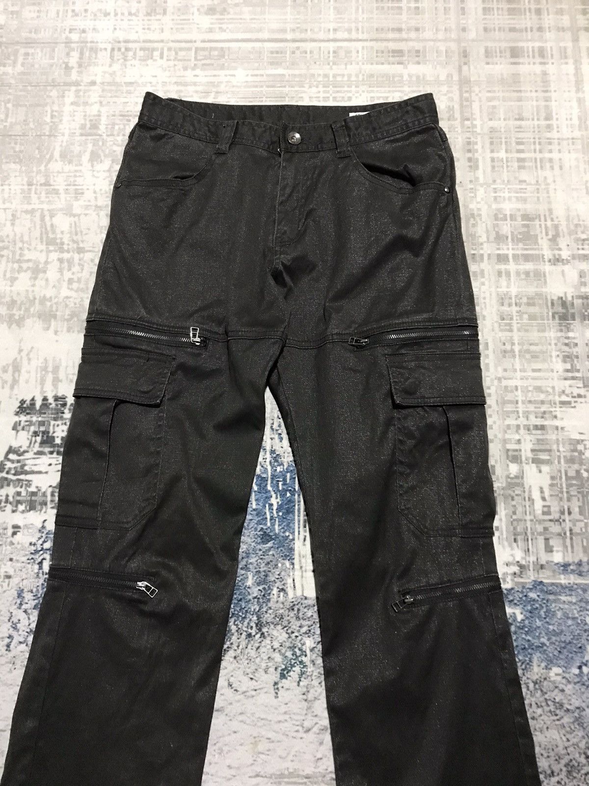 Japanese Brand × Seditionaries Vtg Semantic Design Punk Bondage Tactical Zipper Cargo Pant Size US 28 / EU 44 - 4 Thumbnail