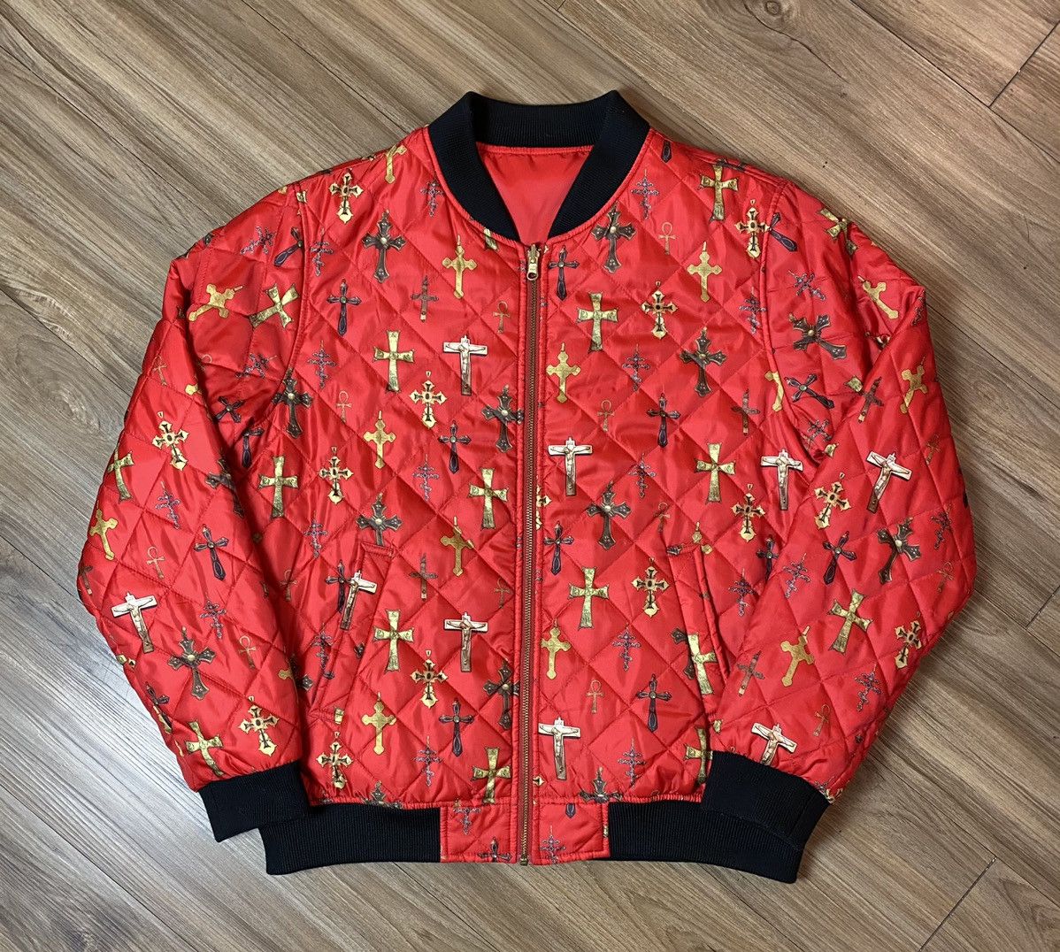 Supreme Supreme 2013 Reversible Crosses Bomber | Grailed