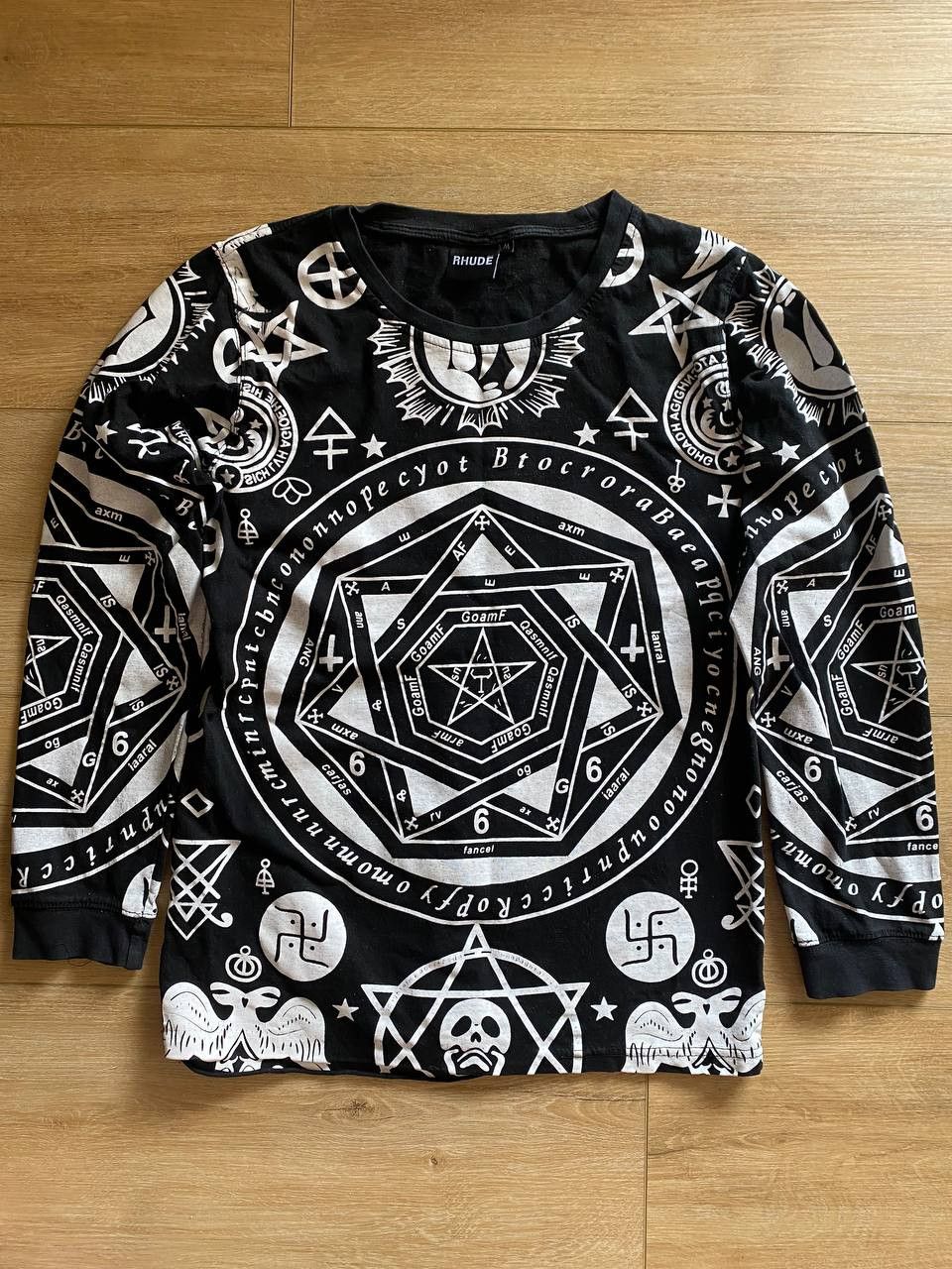 Rhude Rhude Occult Alchemy Graphic Longsleeve Black M Size US M / EU 48-50 / 2 - 4 Thumbnail