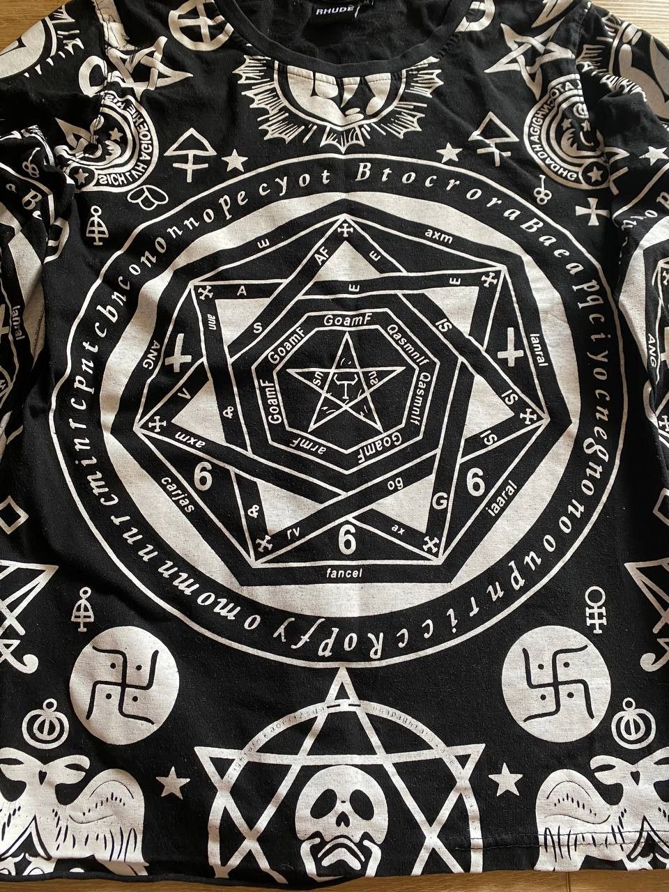 Rhude Rhude Occult Alchemy Graphic Longsleeve Black M Size US M / EU 48-50 / 2 - 3 Thumbnail