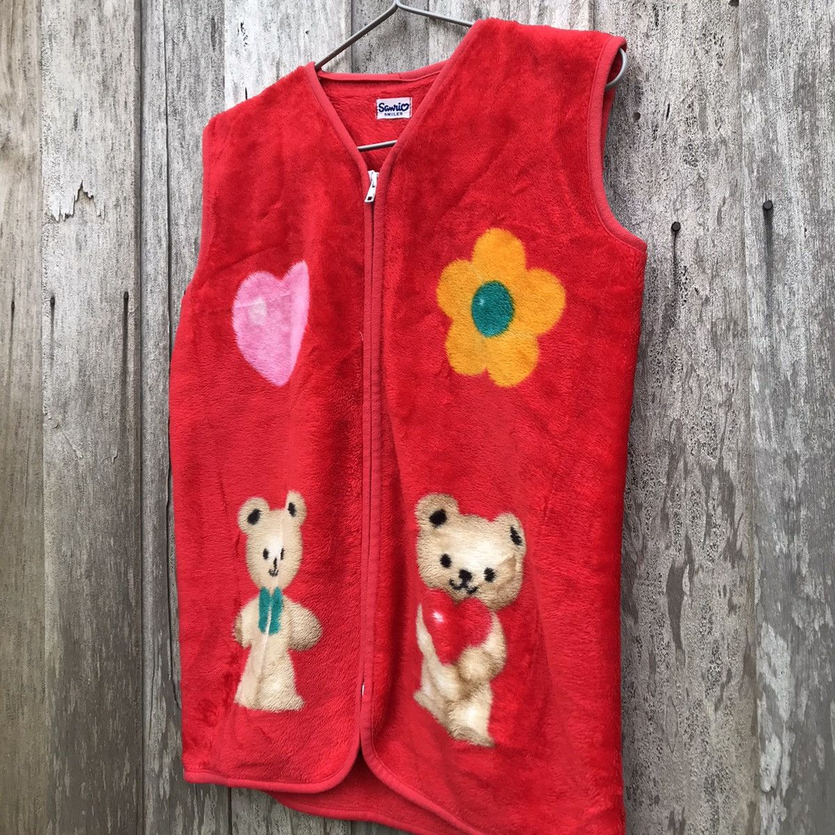 Anime × Japanese Brand × Vintage Vintage Animated Hello Kitty Fleece Vest Big Logo Size M / US 6-8 / IT 42-44 - 3 Thumbnail