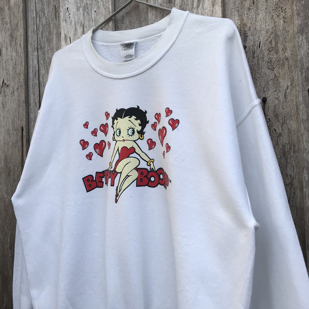 Cartoon Network × Gildan × Vintage Vintage Betty Boop Animated Sweatshirt Big Print Size US L / EU 52-54 / 3 - 3 Thumbnail