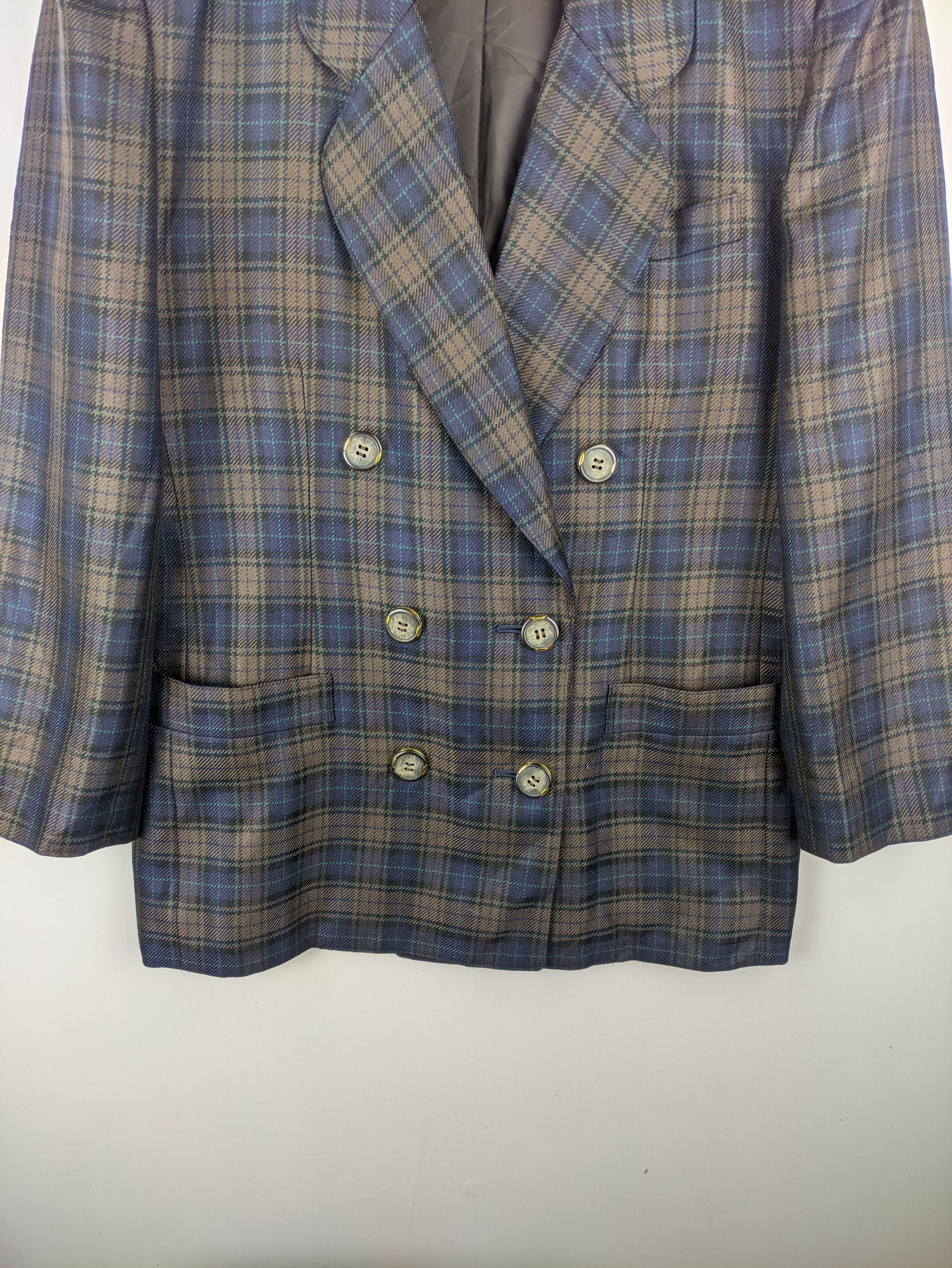 Japanese Brand Steals🔥Vintage Blazer Jacket Chekered by Leilian Size US M / EU 48-50 / 2 - 7 Thumbnail