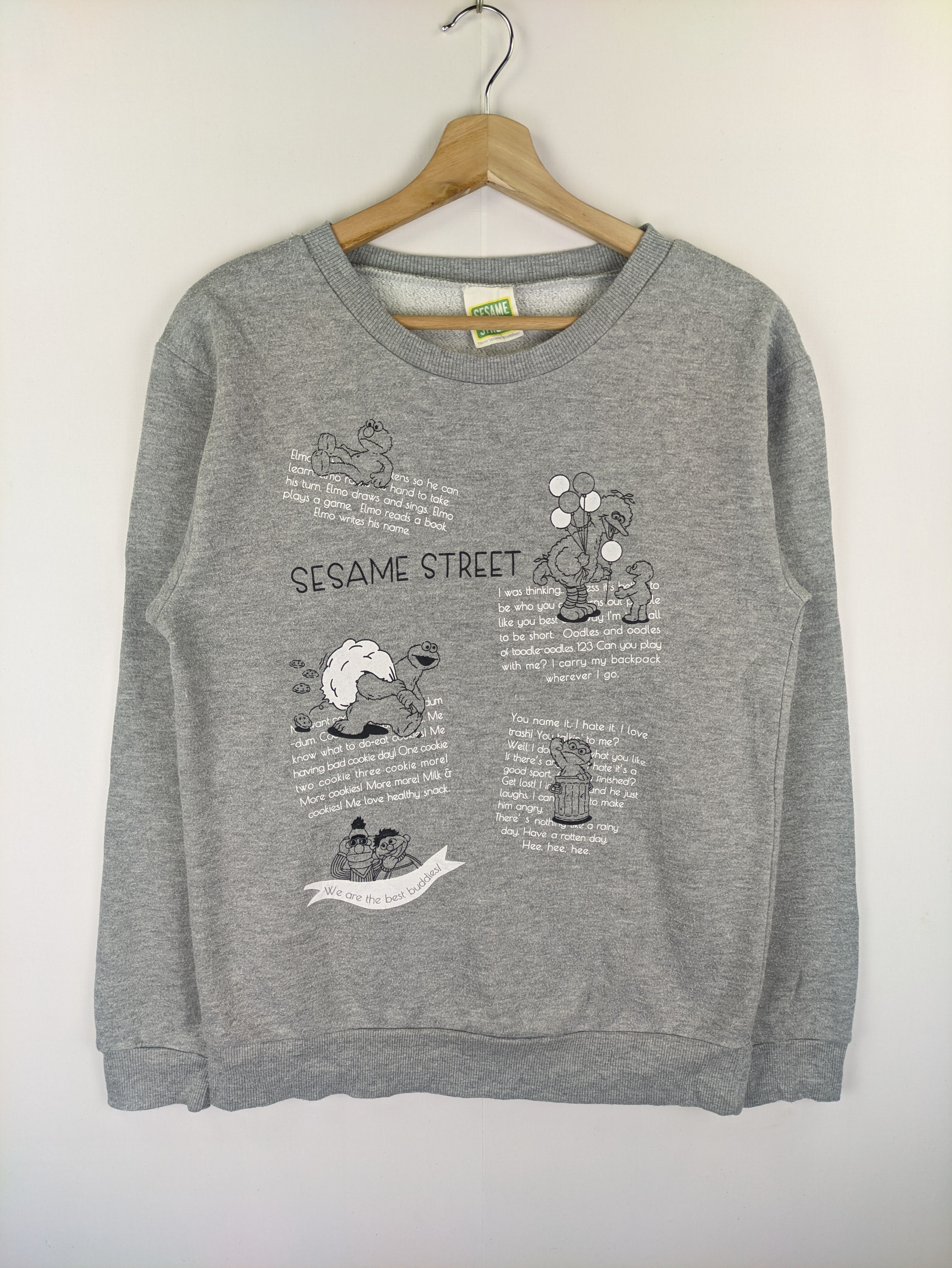 Japanese Brand Steals🔥Sweatshirt Pullover by Sesame Street Size US M / EU 48-50 / 2 - 1 Thumbnail