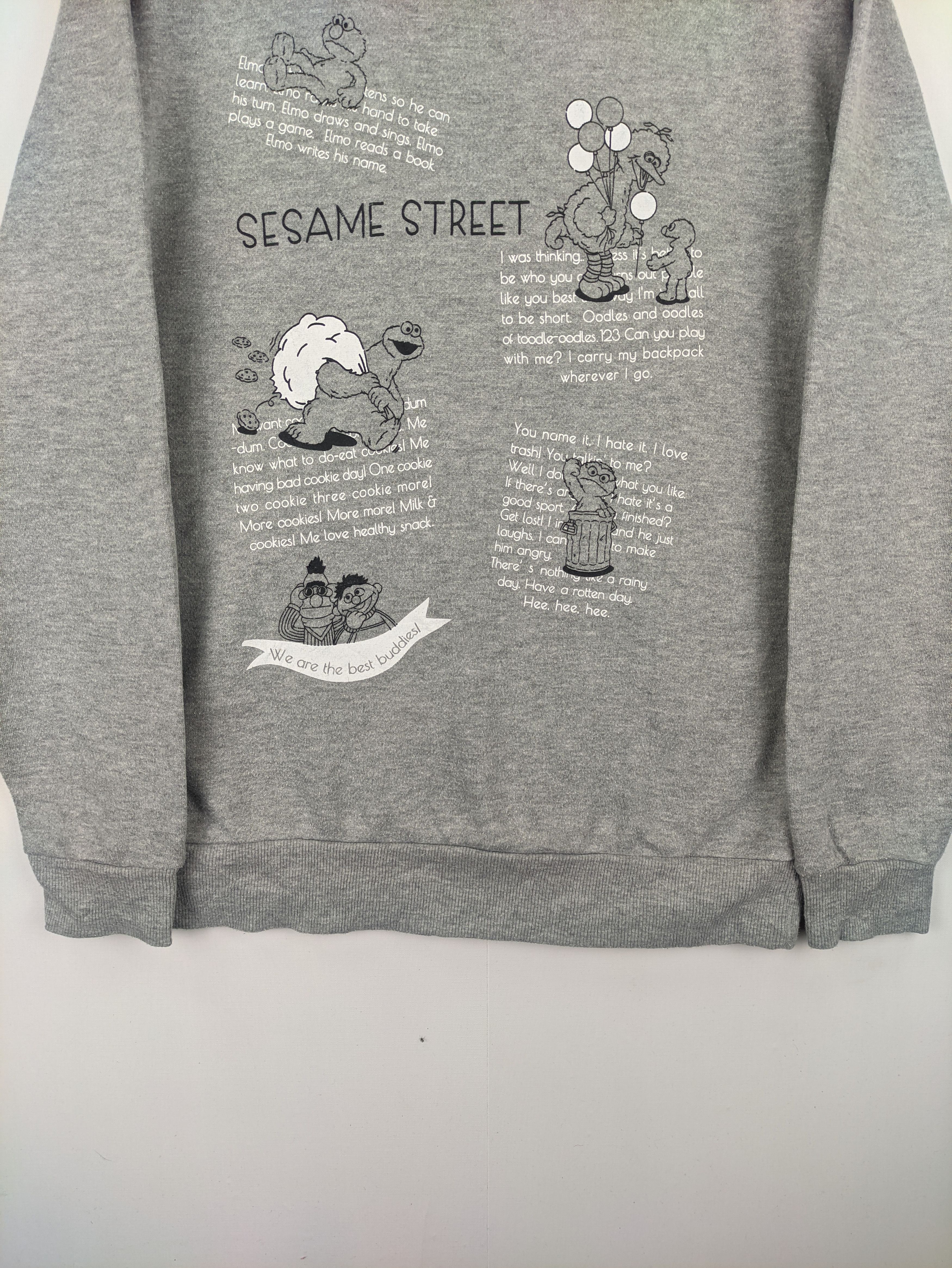 Japanese Brand Steals🔥Sweatshirt Pullover by Sesame Street Size US M / EU 48-50 / 2 - 7 Thumbnail