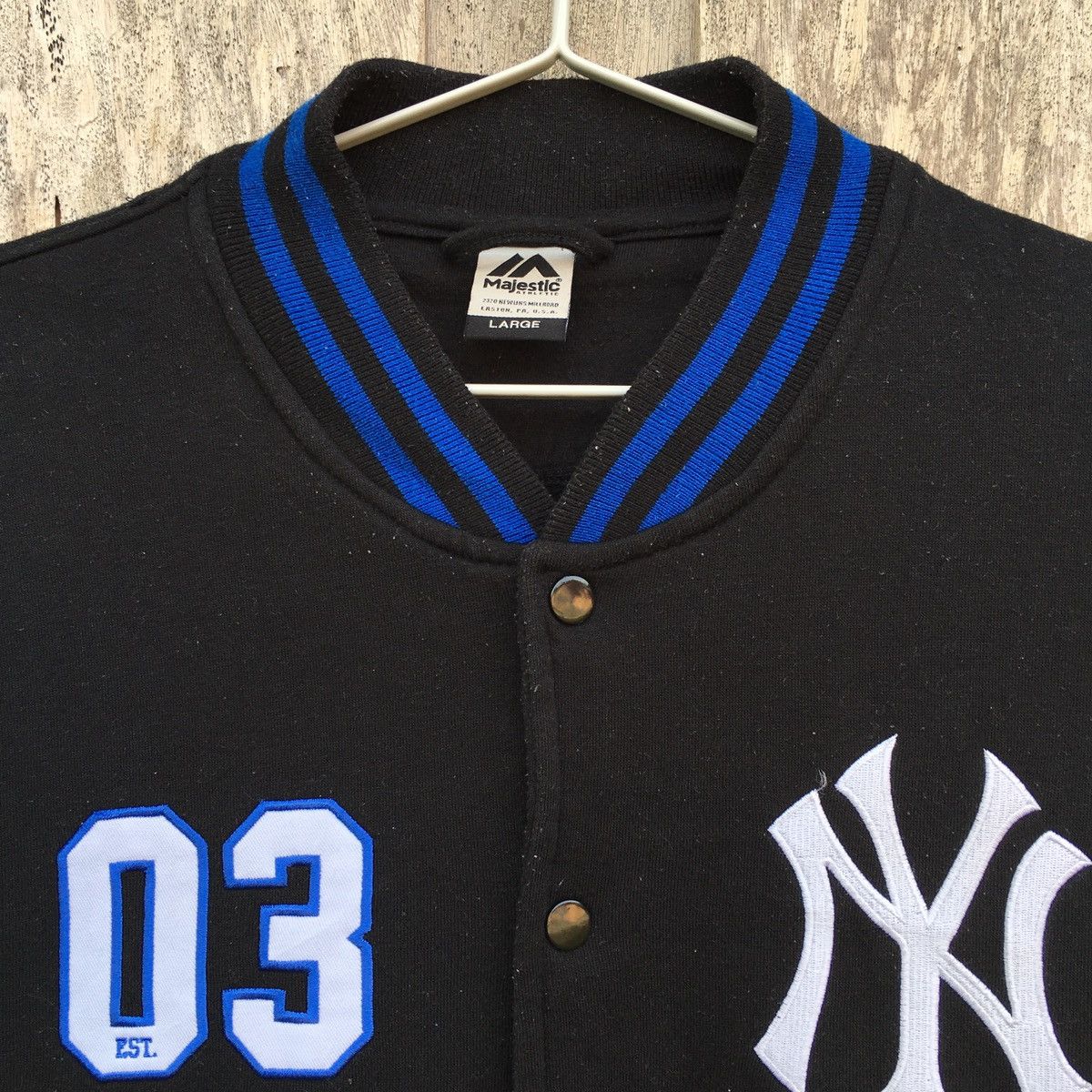 Majestic × Product Of New York × Vintage Vintage New York Yankees Varsity Jacket Size US L / EU 52-54 / 3 - 2 Thumbnail