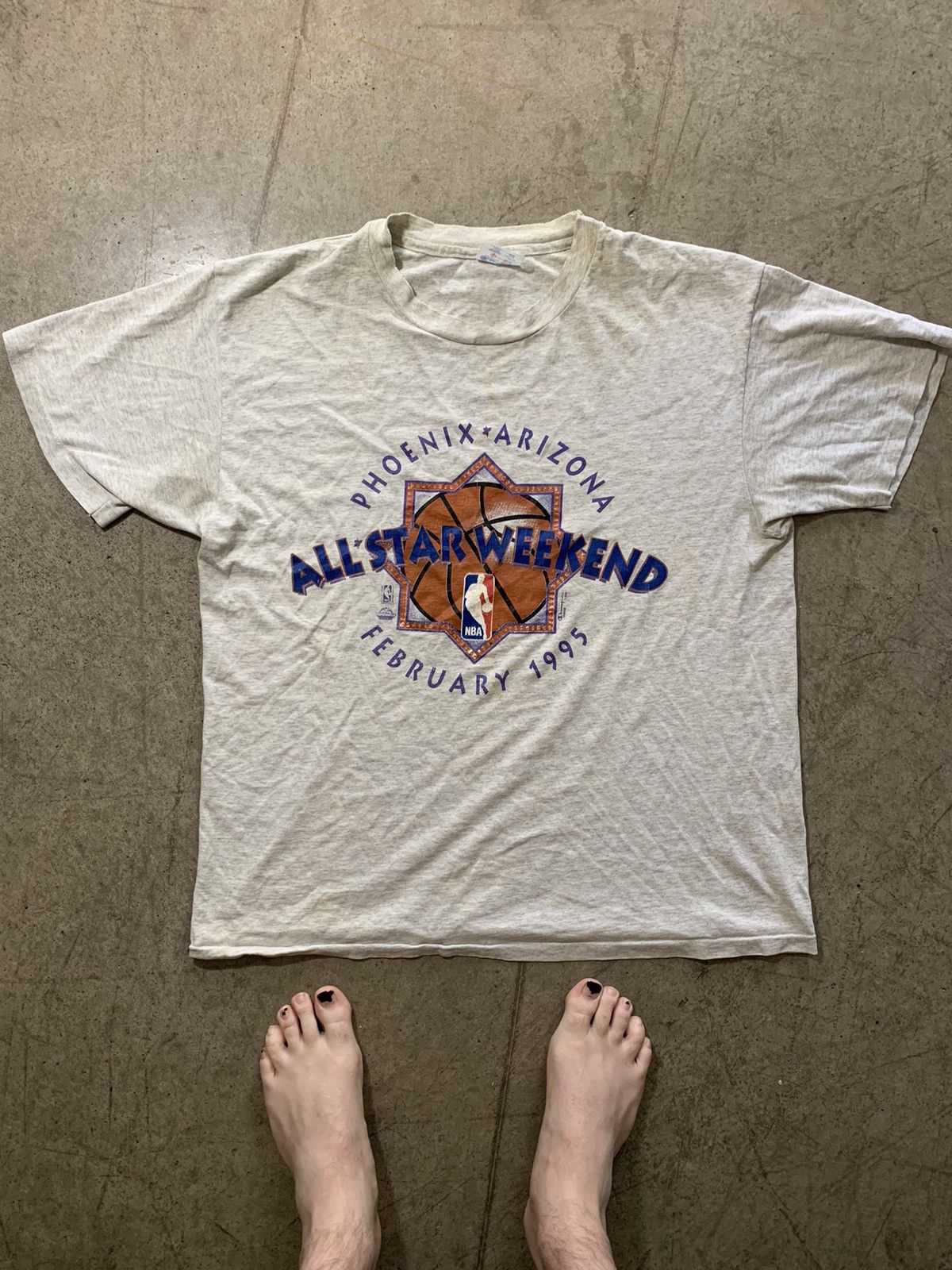 NBA オールスター　ウィークエンド　Tシャツ ヴィンテージ　希少 希少 新品未使用品】 NBAオールスター ヴィンテージTシャツ L