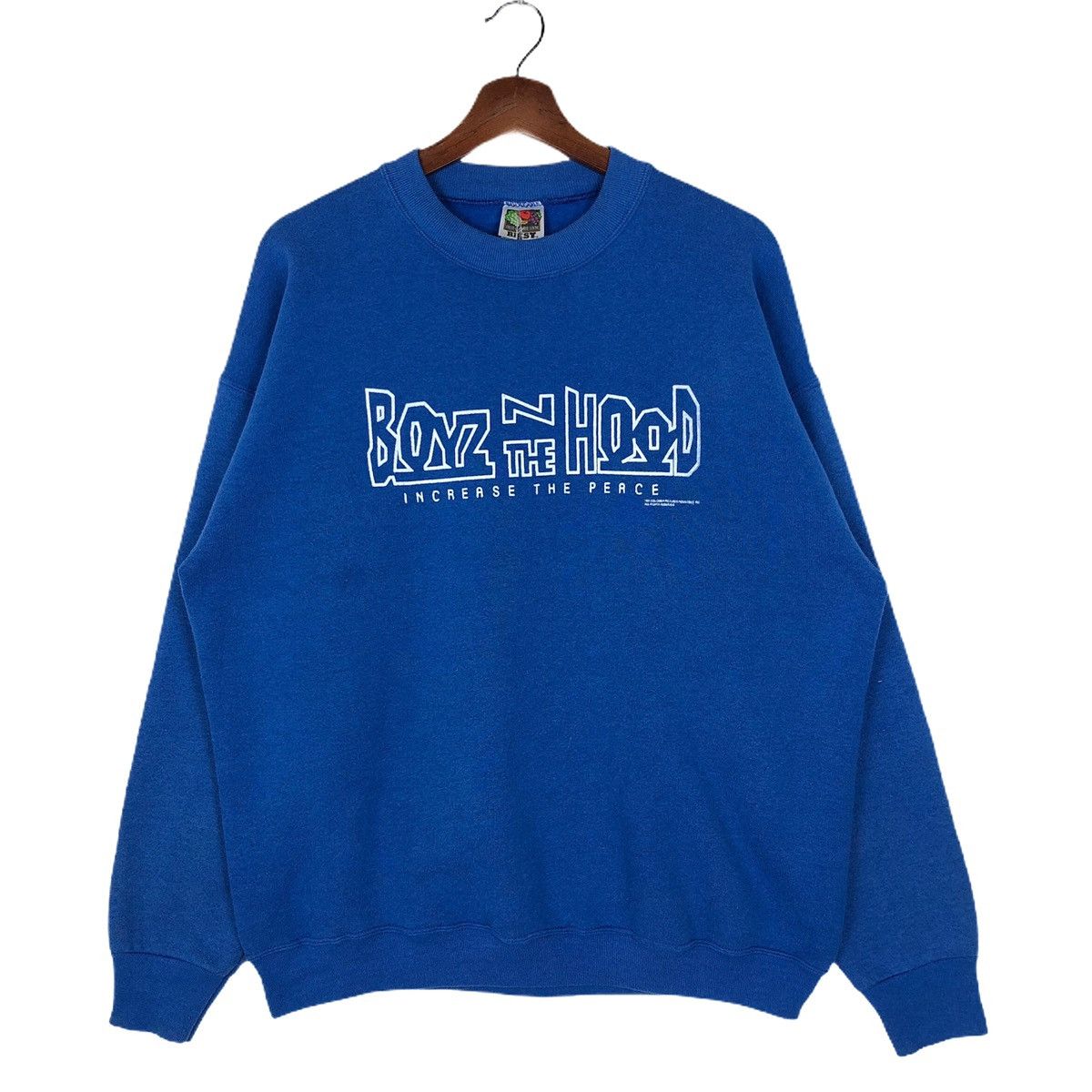 image of Movie x Vintage 90’S Boyz N The Hood Sweatshirt Crewneck in Blue, Men's (Size Large)