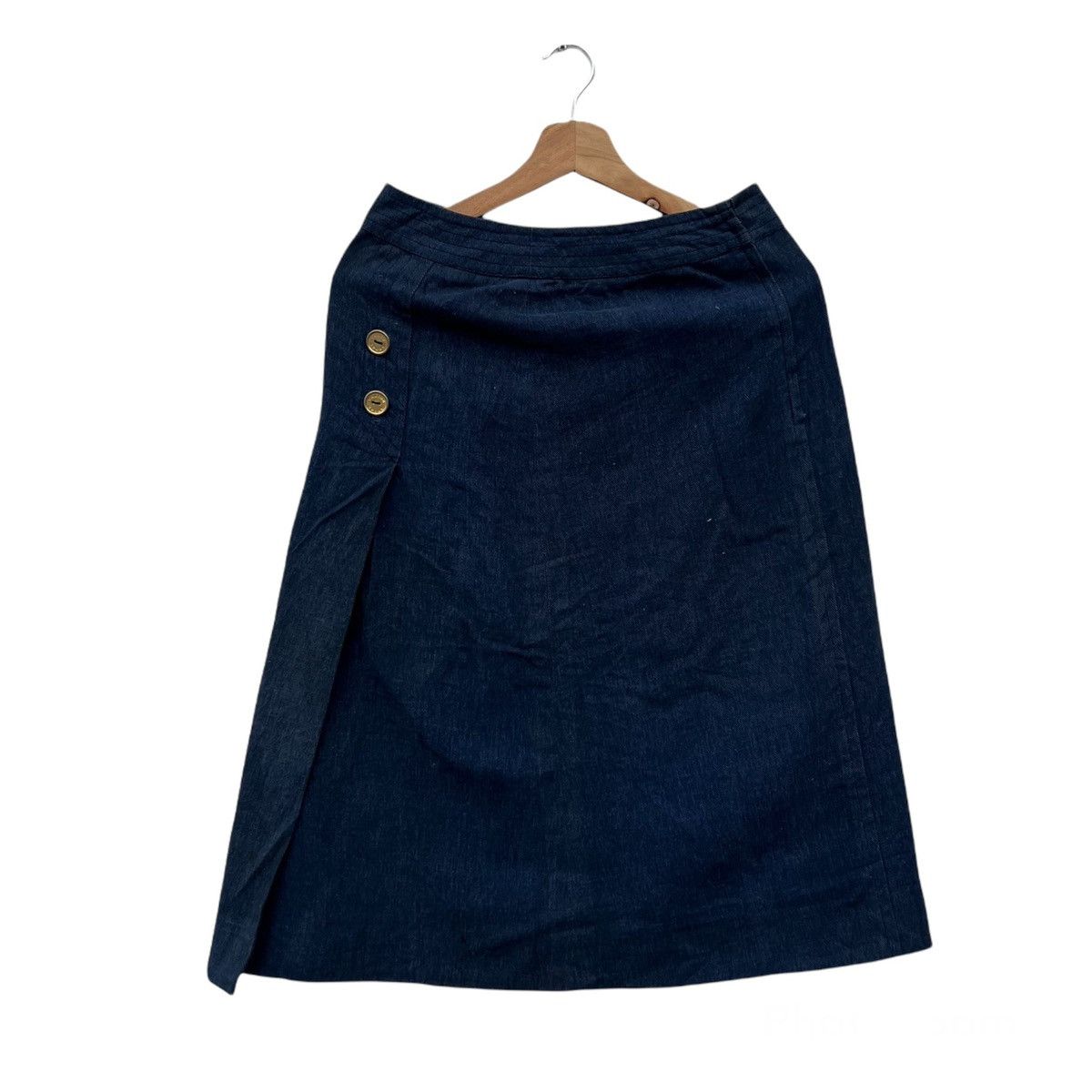 Celine × Designer VINTAGE CELINE PARIS SKIRT DENIM Size 30" / US 8 / IT 44 - 1 Thumbnail