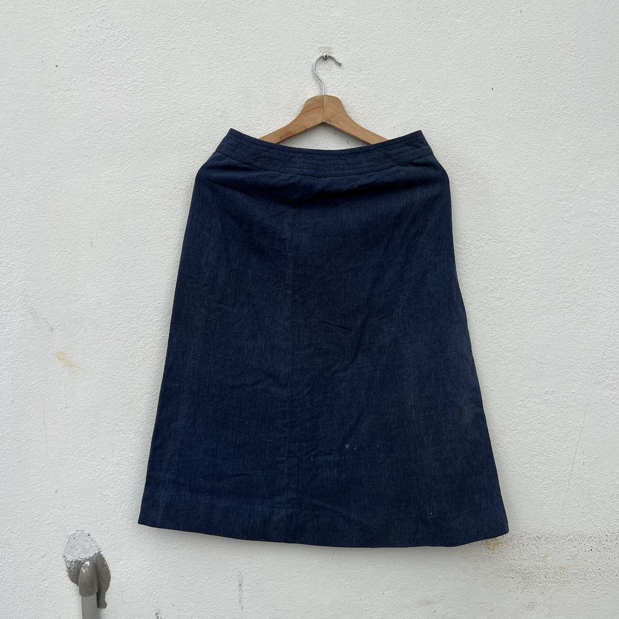 Celine × Designer VINTAGE CELINE PARIS SKIRT DENIM Size 30" / US 8 / IT 44 - 6 Thumbnail