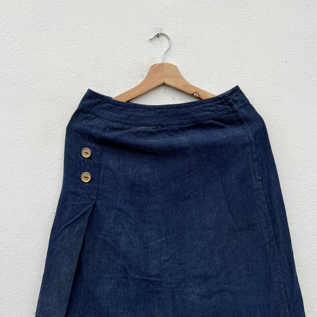 Celine × Designer VINTAGE CELINE PARIS SKIRT DENIM Size 30" / US 8 / IT 44 - 3 Thumbnail