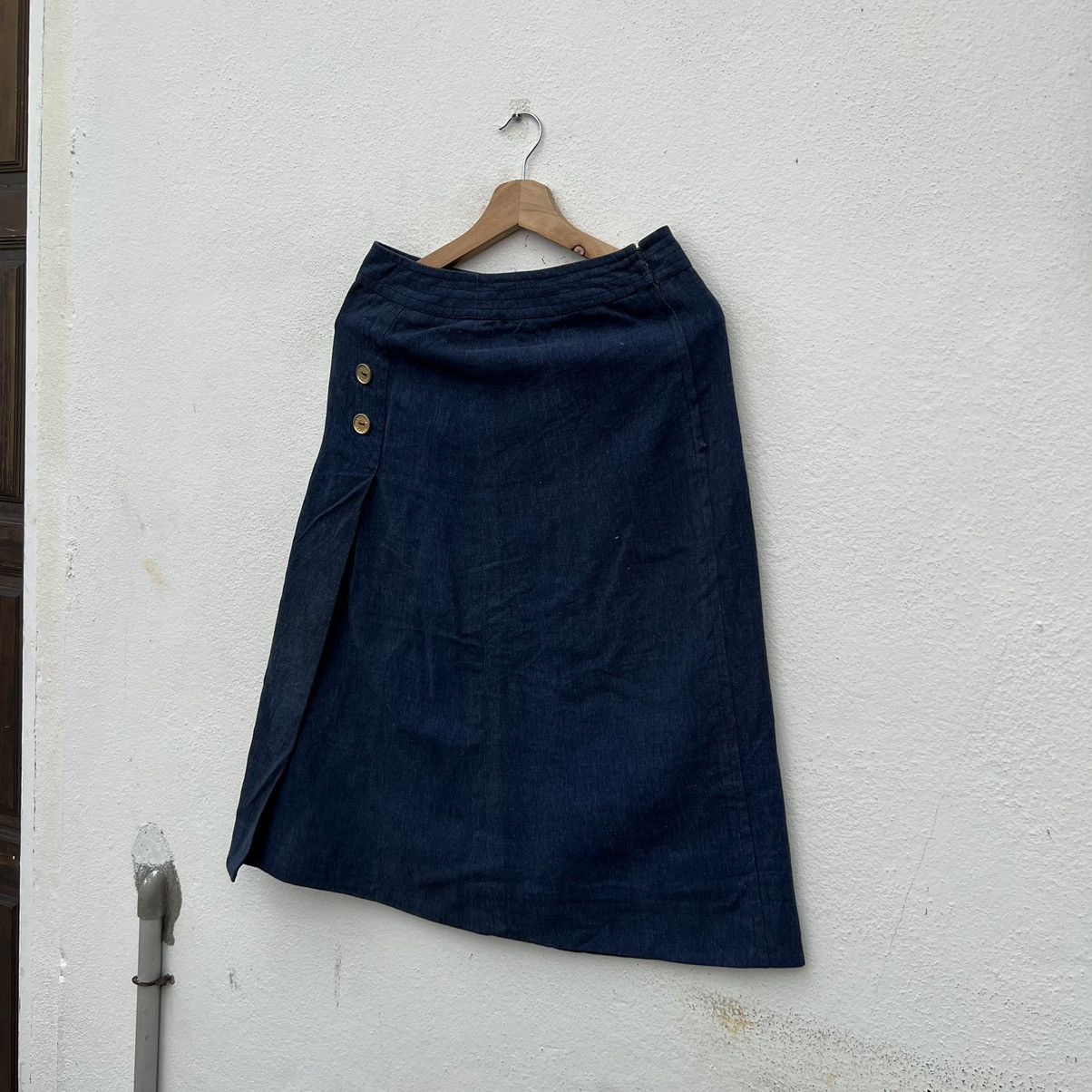 Celine × Designer VINTAGE CELINE PARIS SKIRT DENIM Size 30" / US 8 / IT 44 - 2 Thumbnail