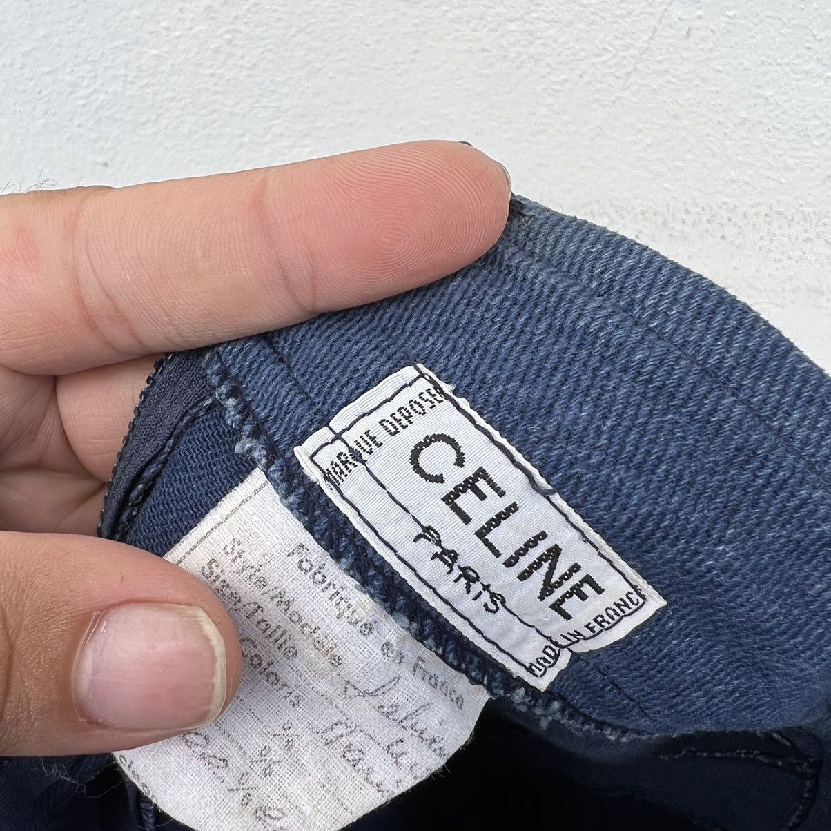 Celine × Designer VINTAGE CELINE PARIS SKIRT DENIM Size 30" / US 8 / IT 44 - 7 Thumbnail