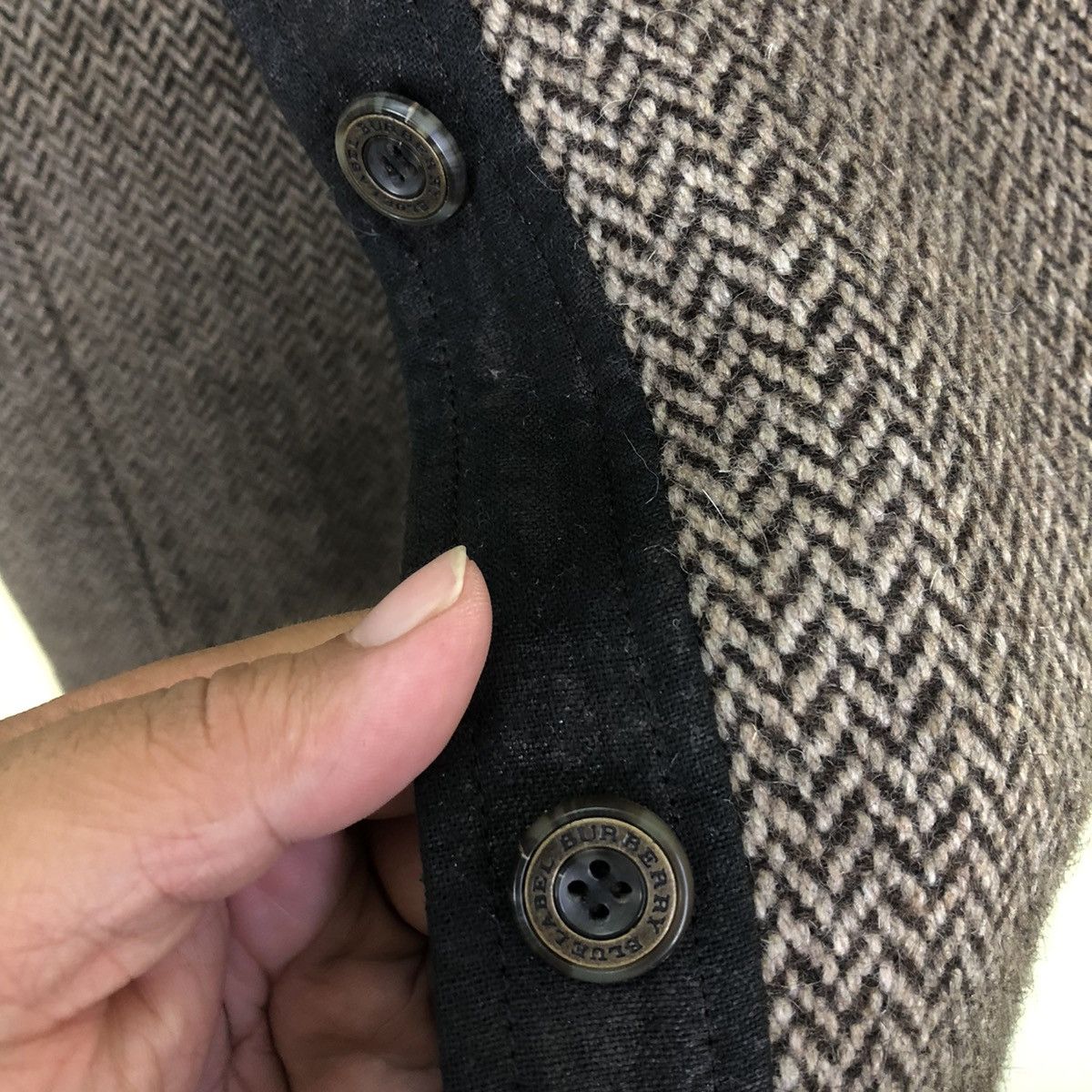 Burberry 🔥Vintage Burberry London Blue Label Long Coat Wool Size US M / EU 48-50 / 2 - 5 Thumbnail