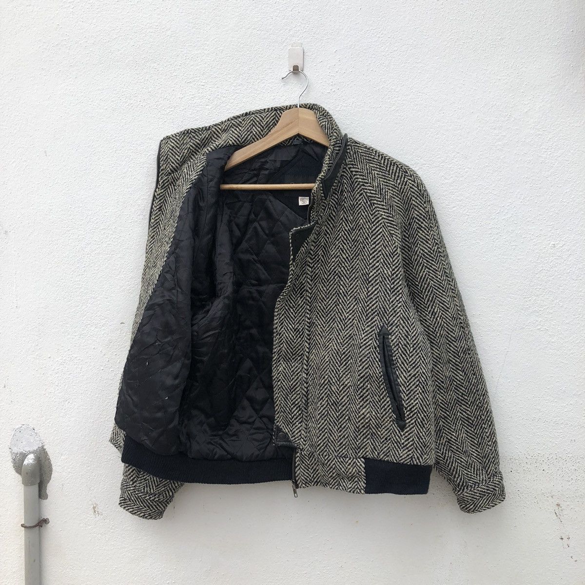 Japanese Brand WOOL HERRINGBONE JACKET CONTRIBUTE INSPIRED BY ISSEY MIYAKE Size US M / EU 48-50 / 2 - 9 Thumbnail