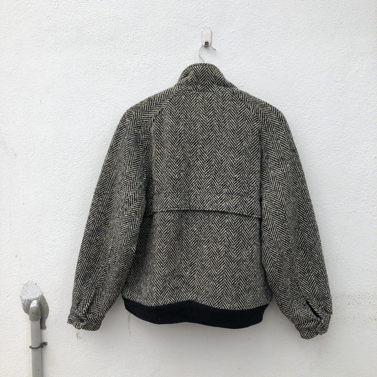 Japanese Brand WOOL HERRINGBONE JACKET CONTRIBUTE INSPIRED BY ISSEY MIYAKE Size US M / EU 48-50 / 2 - 8 Thumbnail