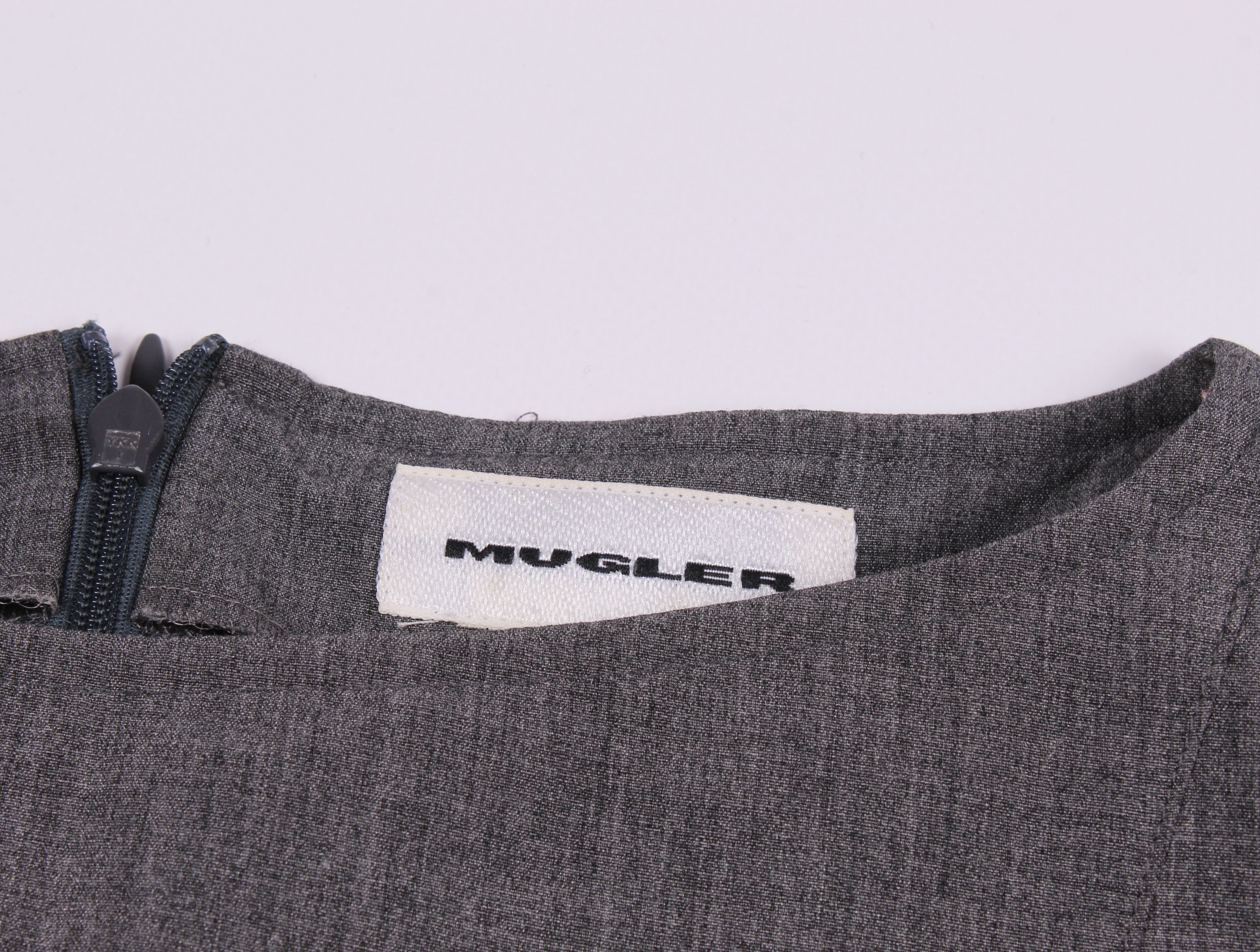 Mugler × Thierry Mugler Vintage Thierry Mugler Lilac Wool Dress Size M / US 6-8 / IT 42-44 - 5 Thumbnail
